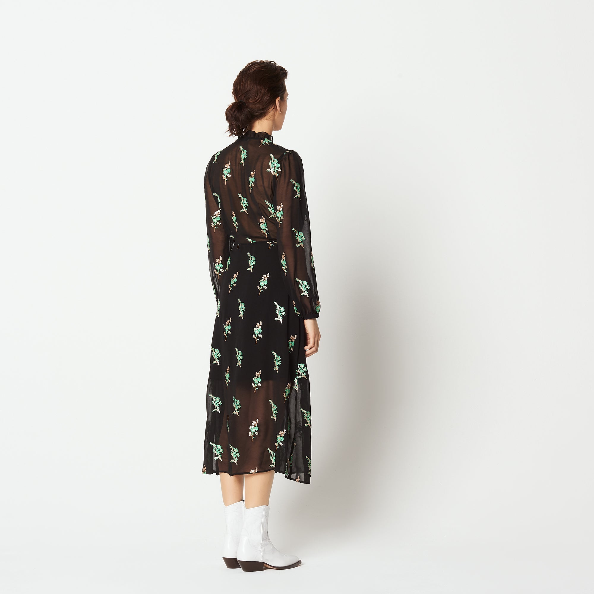 Robe longue cache-coeur Sandro seconde main