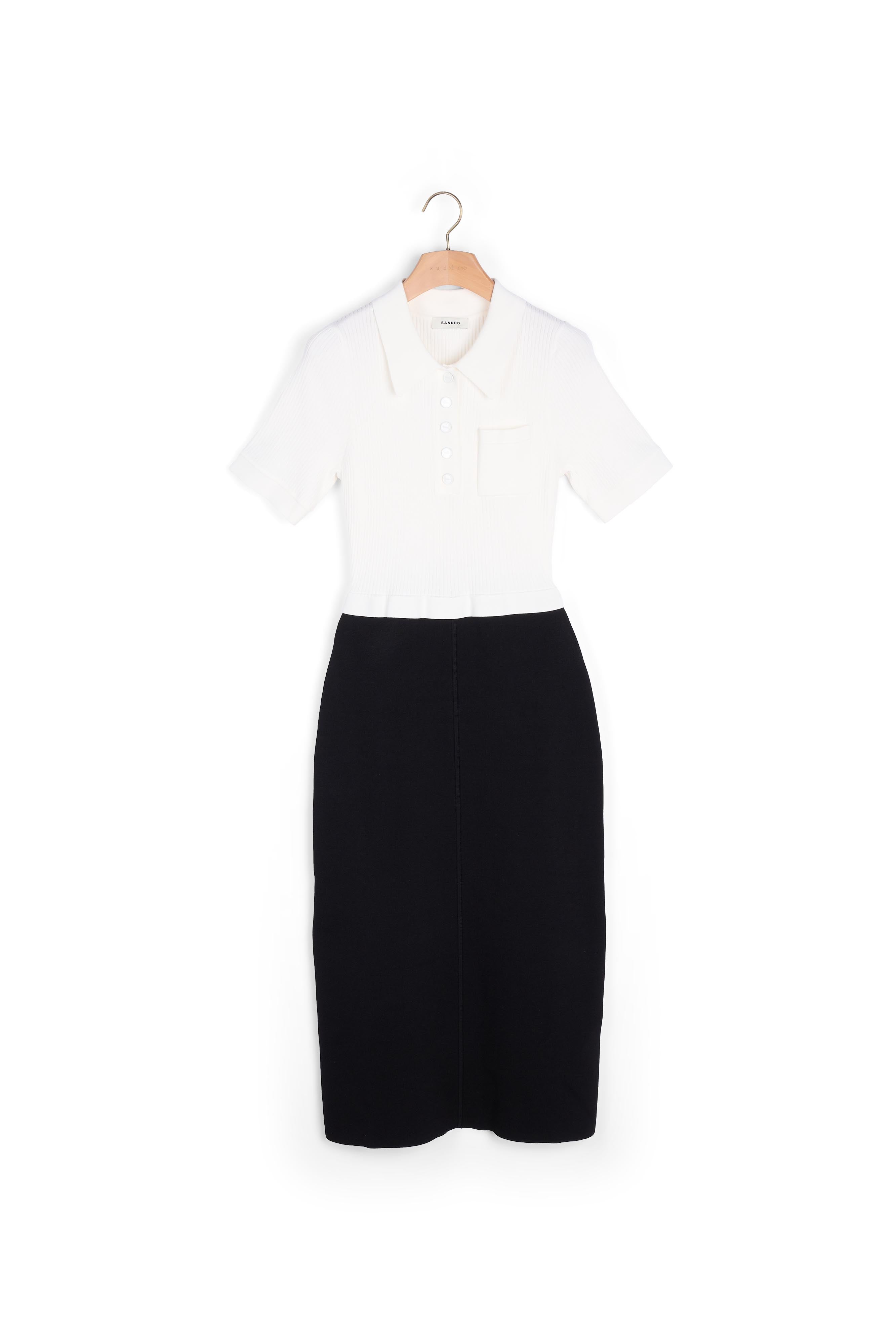 Robe midi bicolore Sandro seconde main