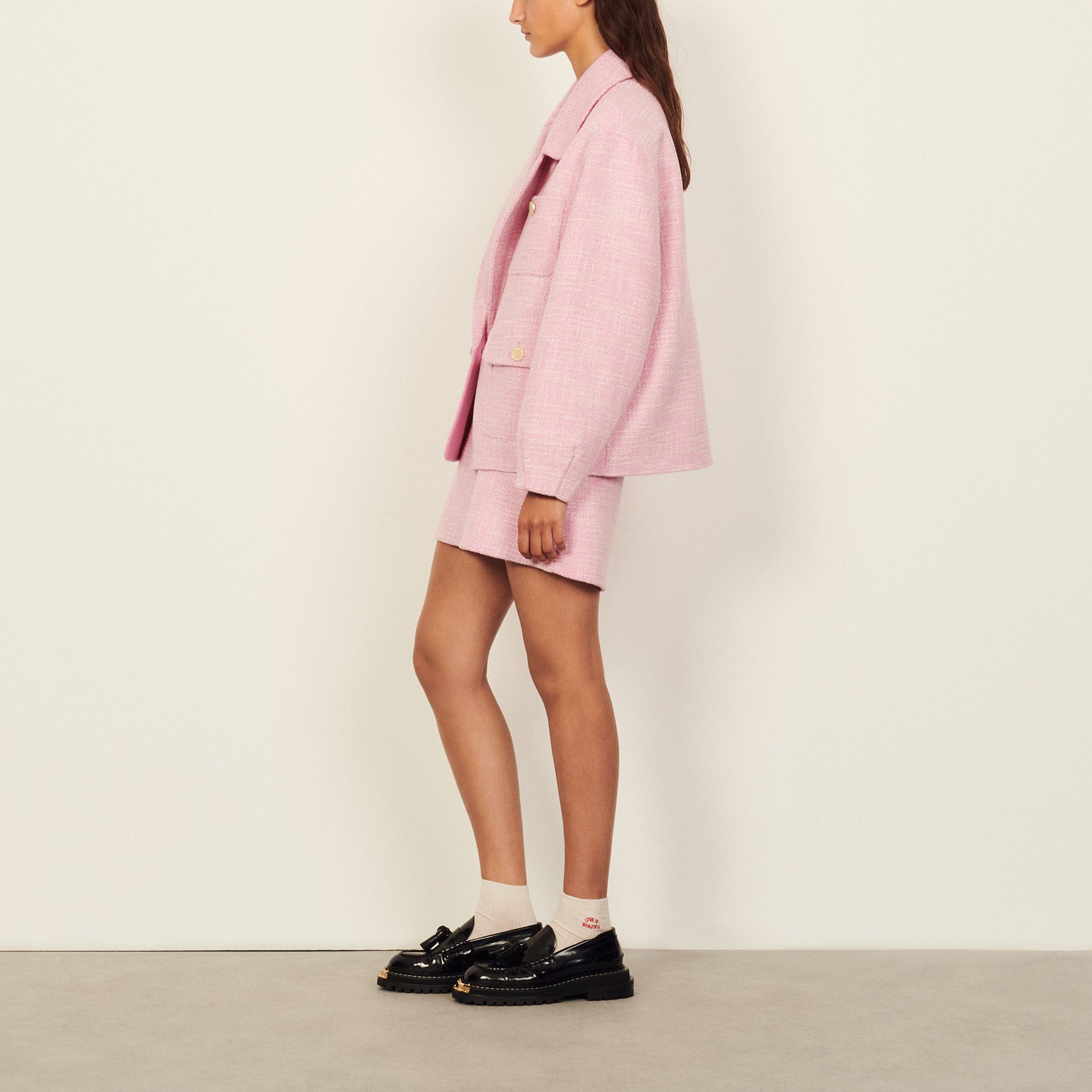 Blazer oversize en laine Sandro seconde main