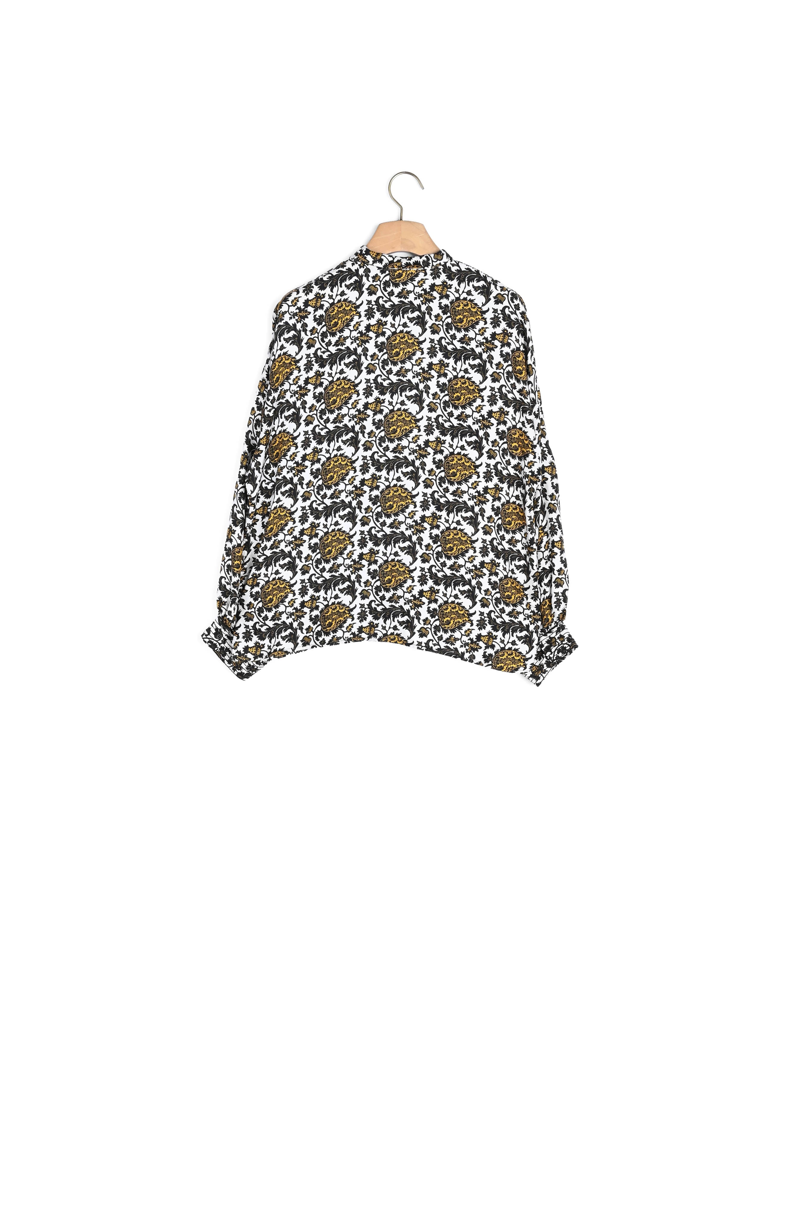 Chemise imprimée en soie Sandro seconde main