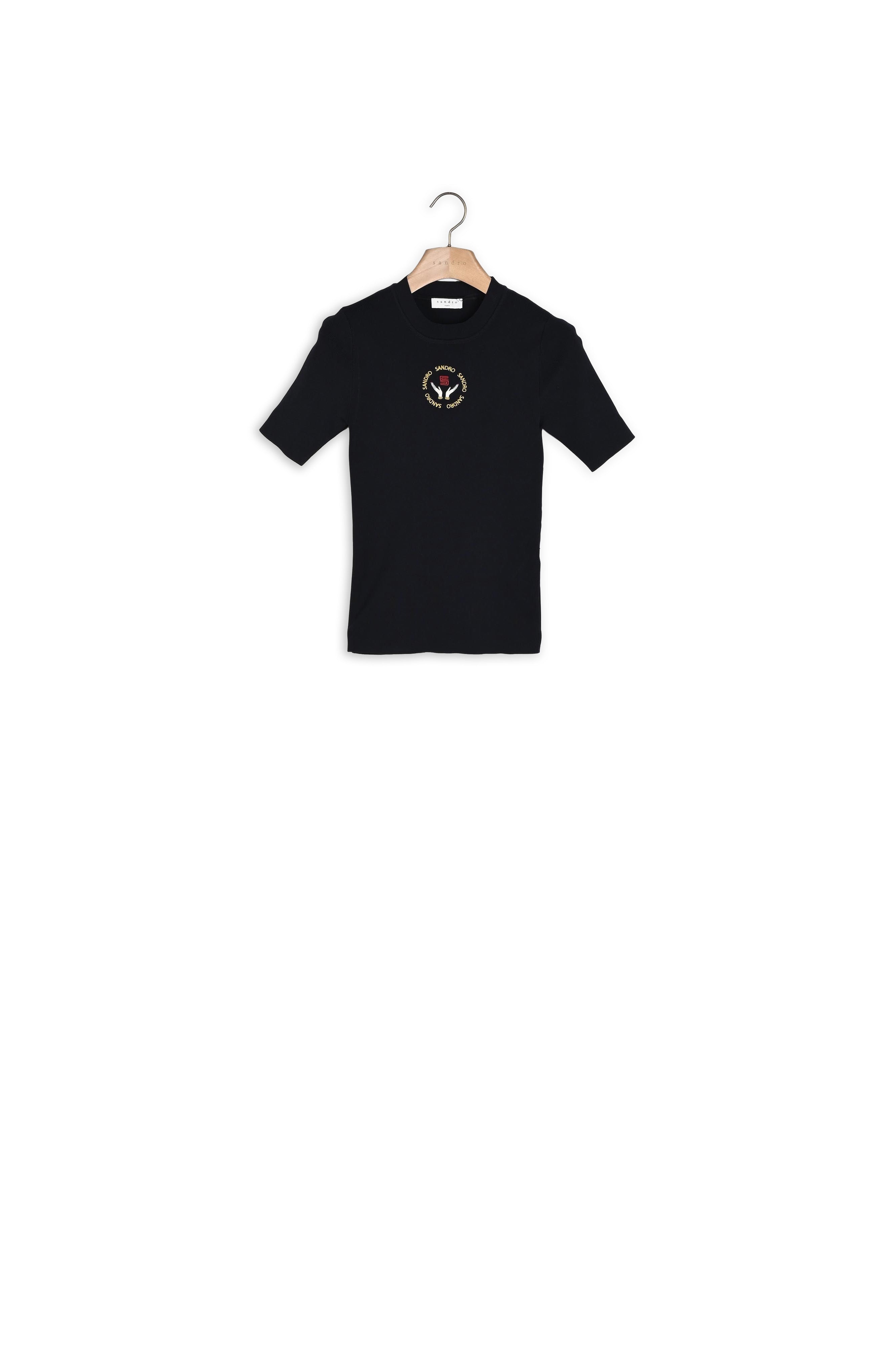 Top en Maille avec broderie Sandro seconde main