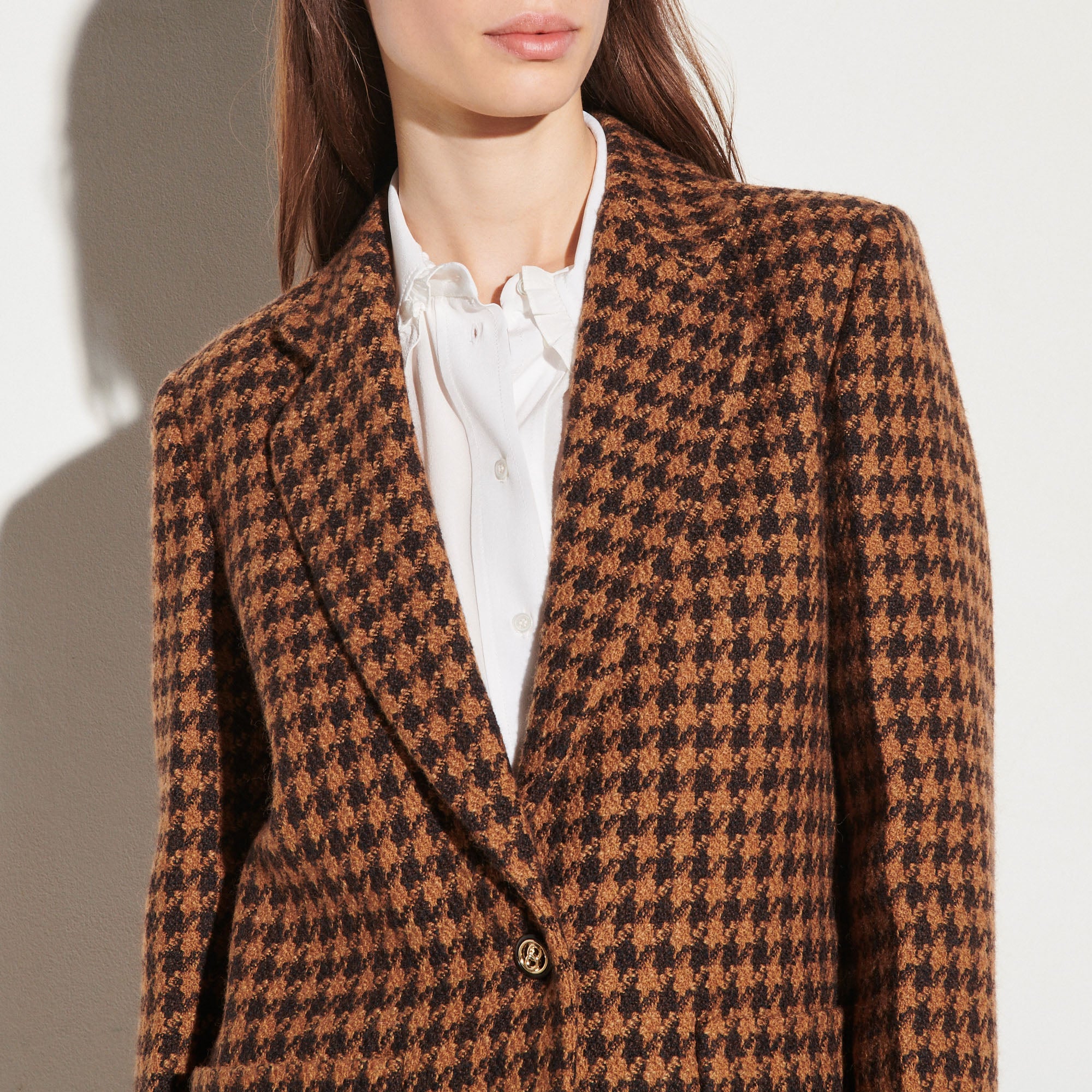 Veste de tailleur tissu pied de coq Sandro seconde main