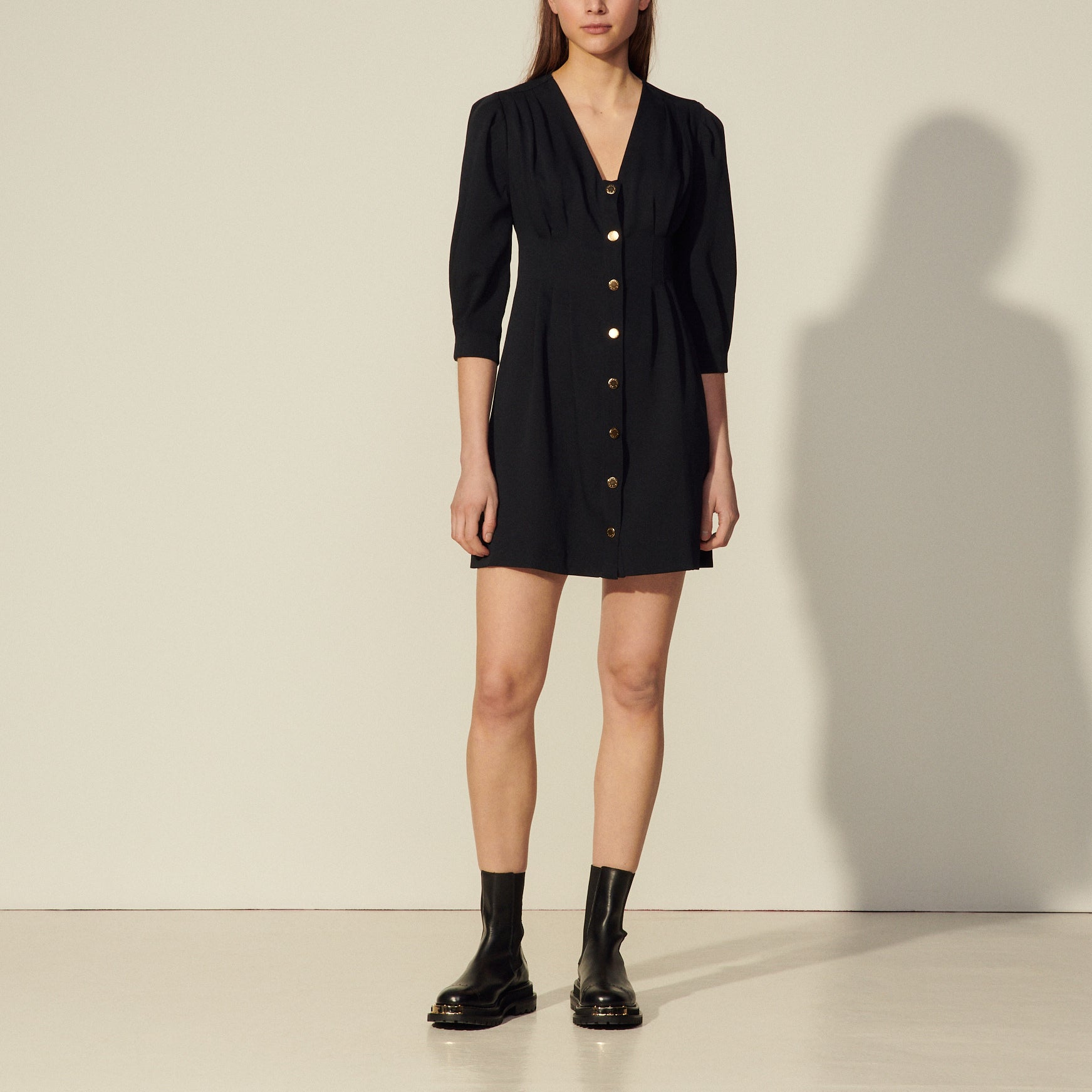 Robe courte à manches 3/4 Sandro seconde main