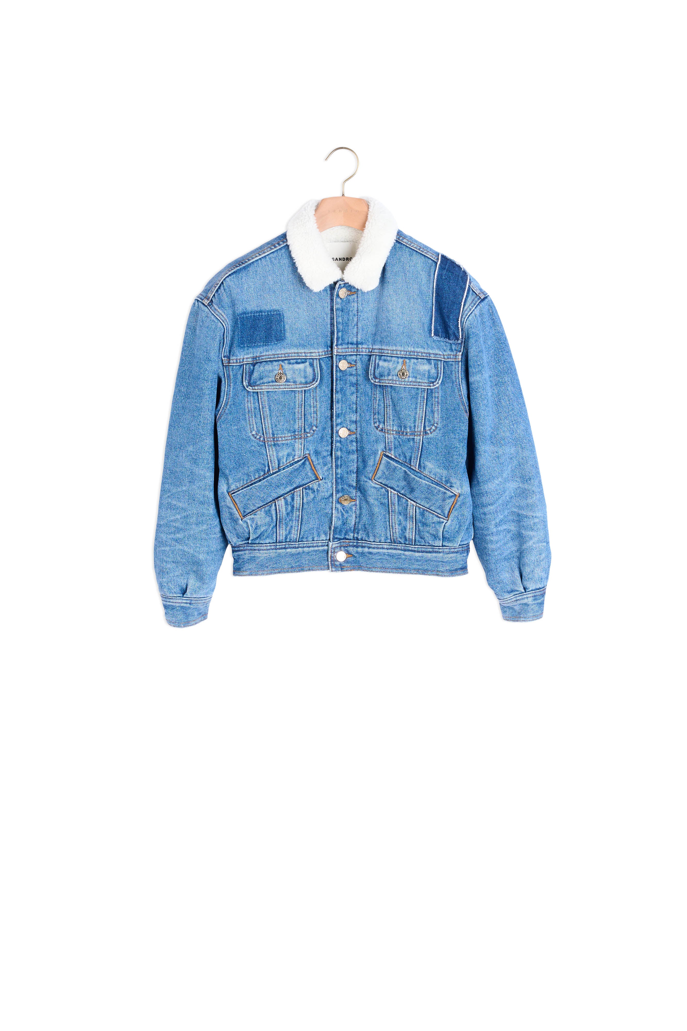 Veste en Jean doublée Sandro seconde main