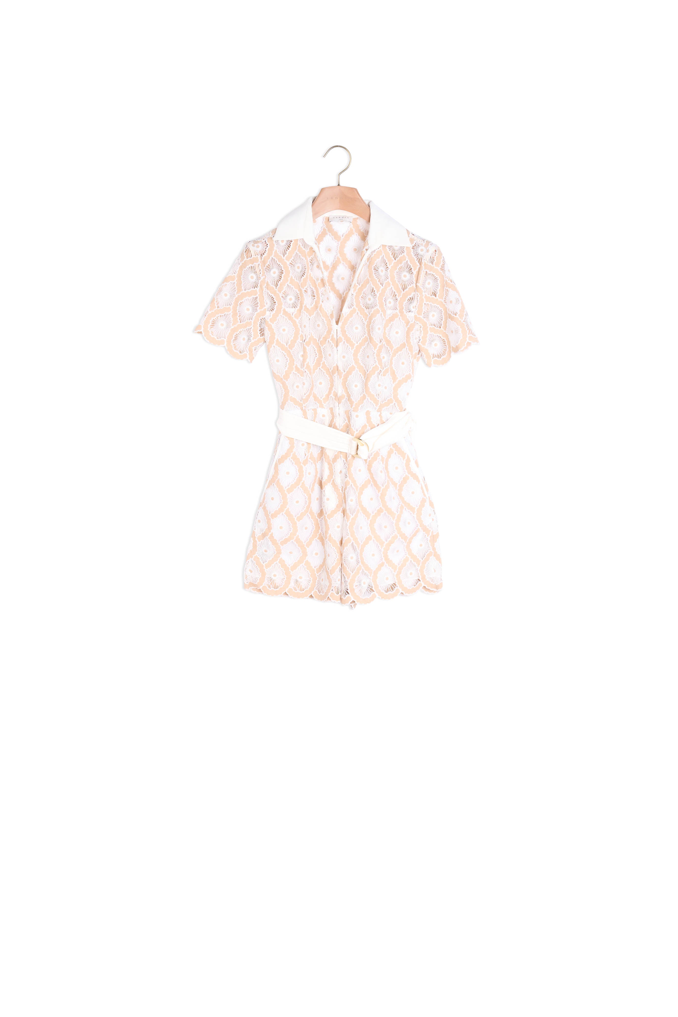 Combinaison Short en broderie anglaise Sandro seconde main