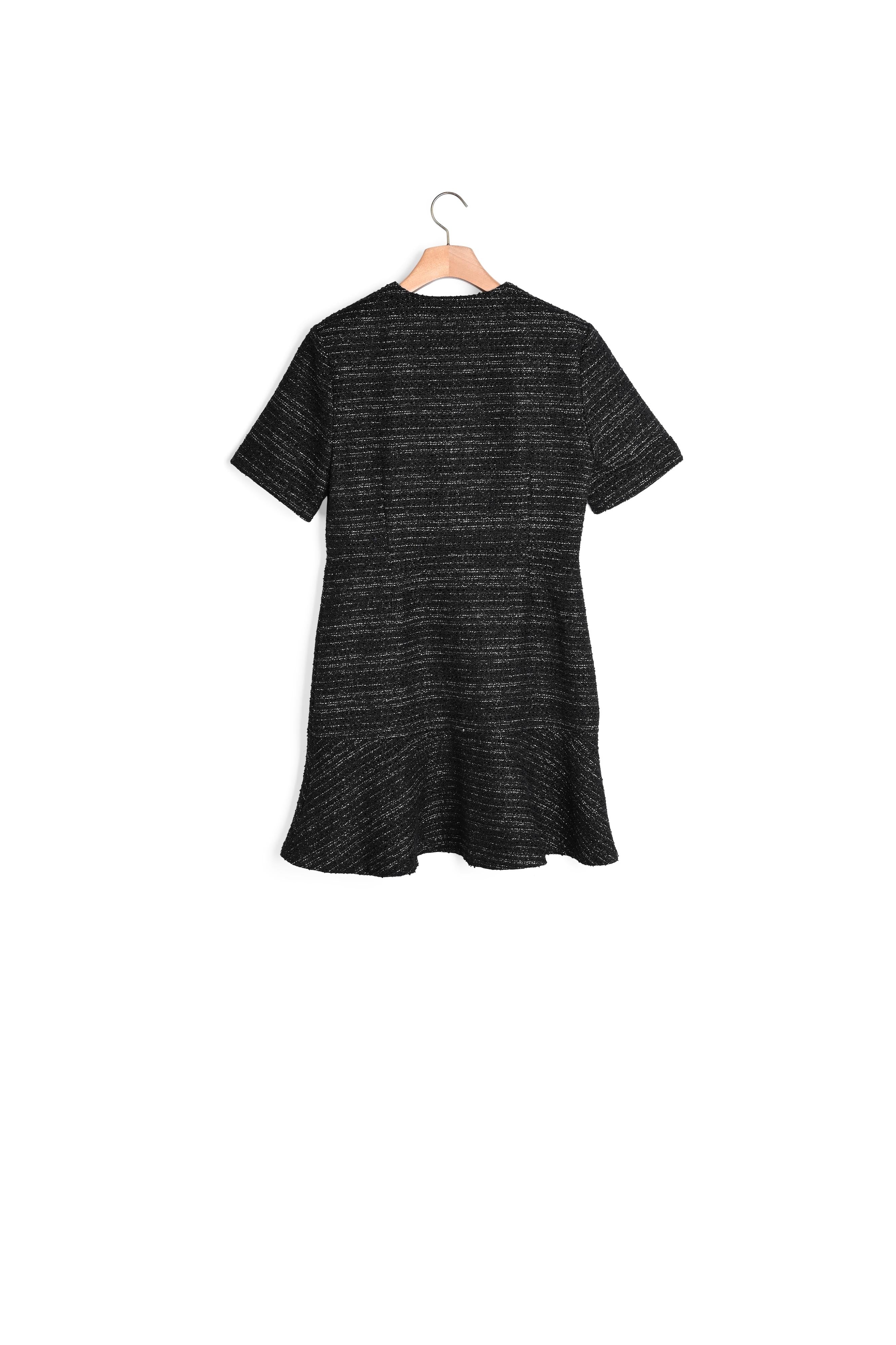 Robe en tweed à manches courtes Sandro seconde main
