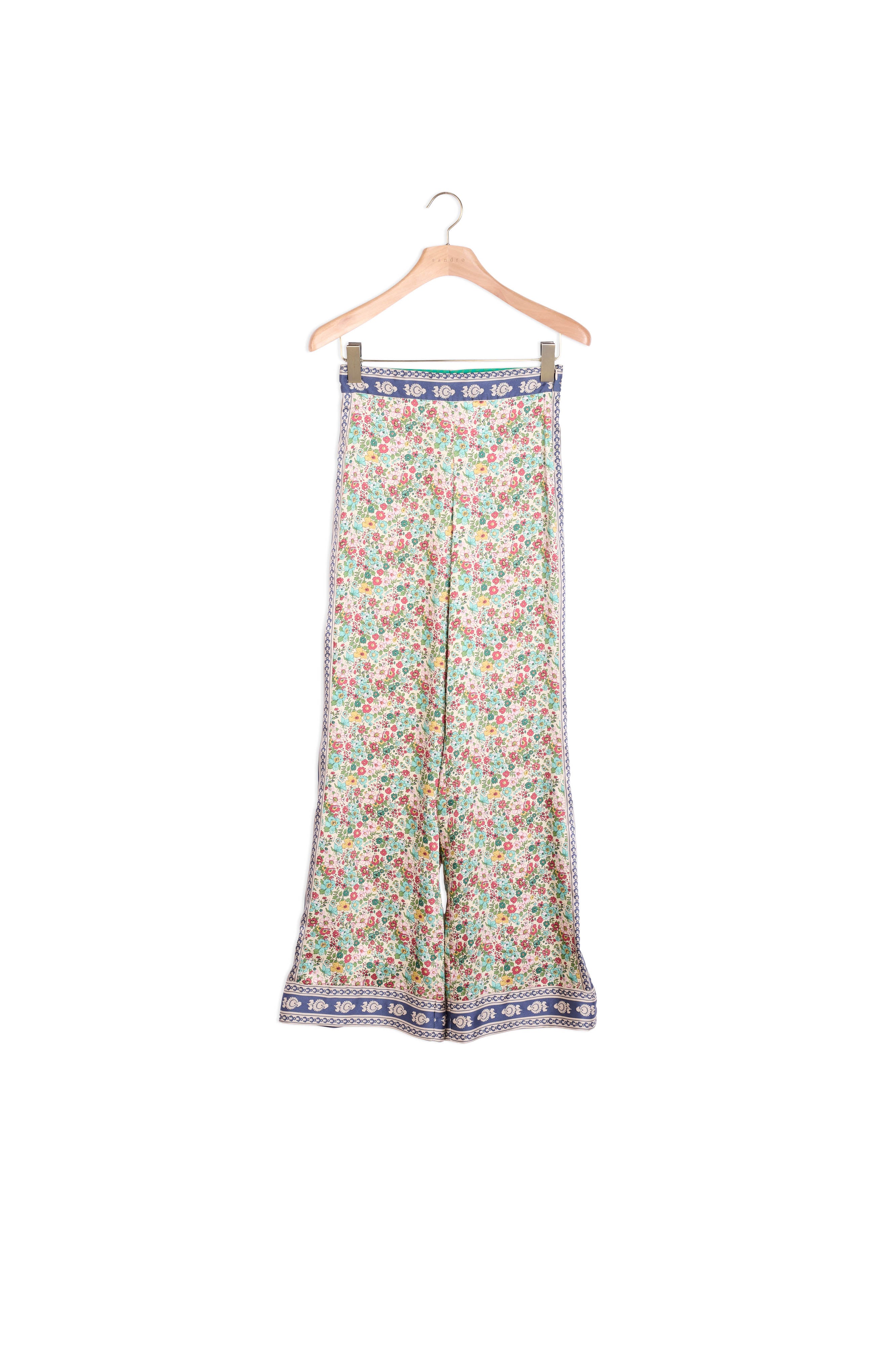 Pantalon fluide bi-matière Sandro seconde main