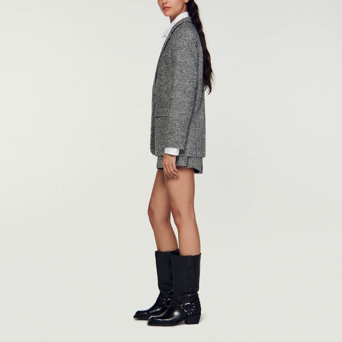 Veste de tailleur pied de poule Sandro seconde main