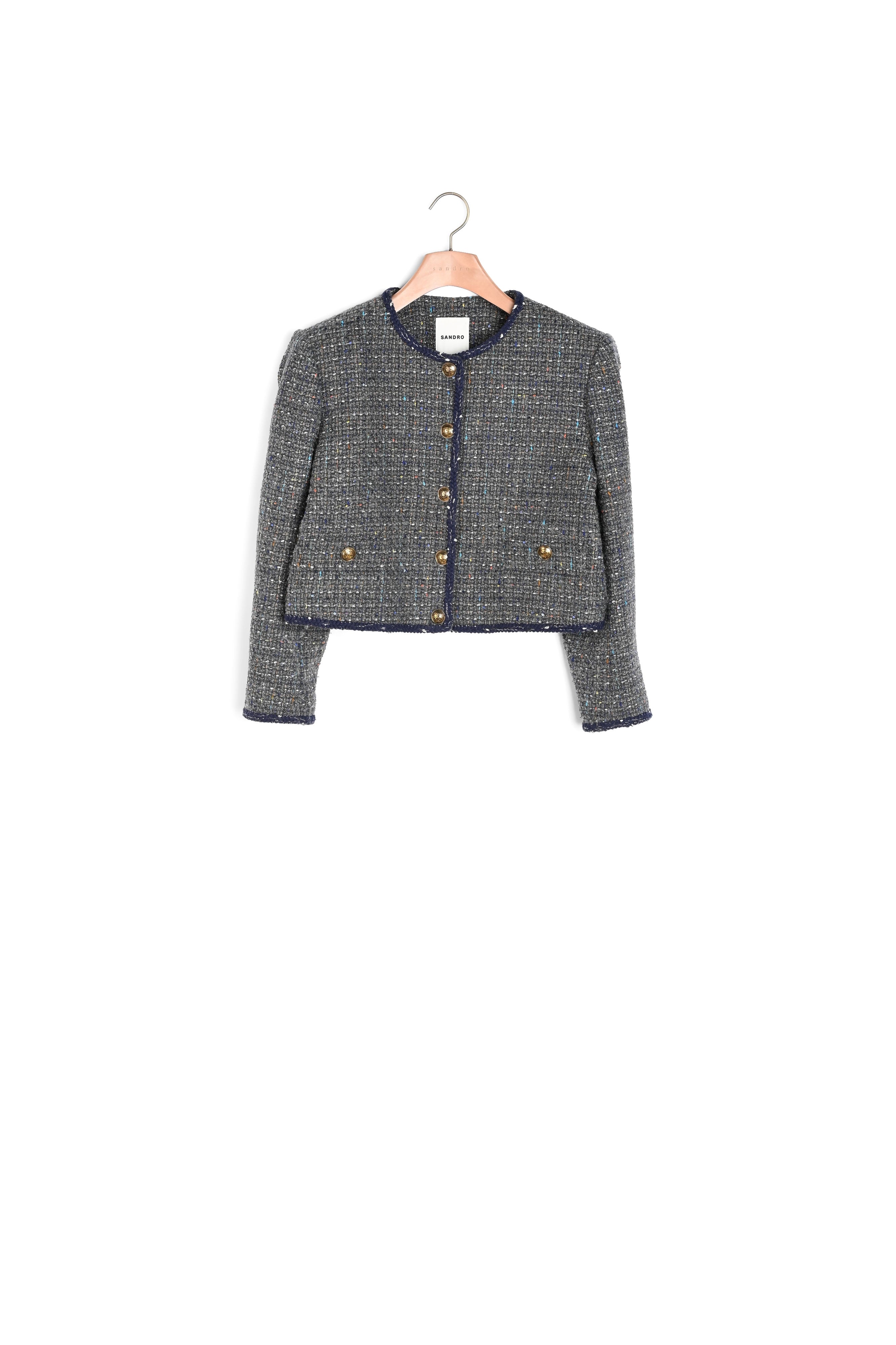 Veste courte en tweed Sandro seconde main