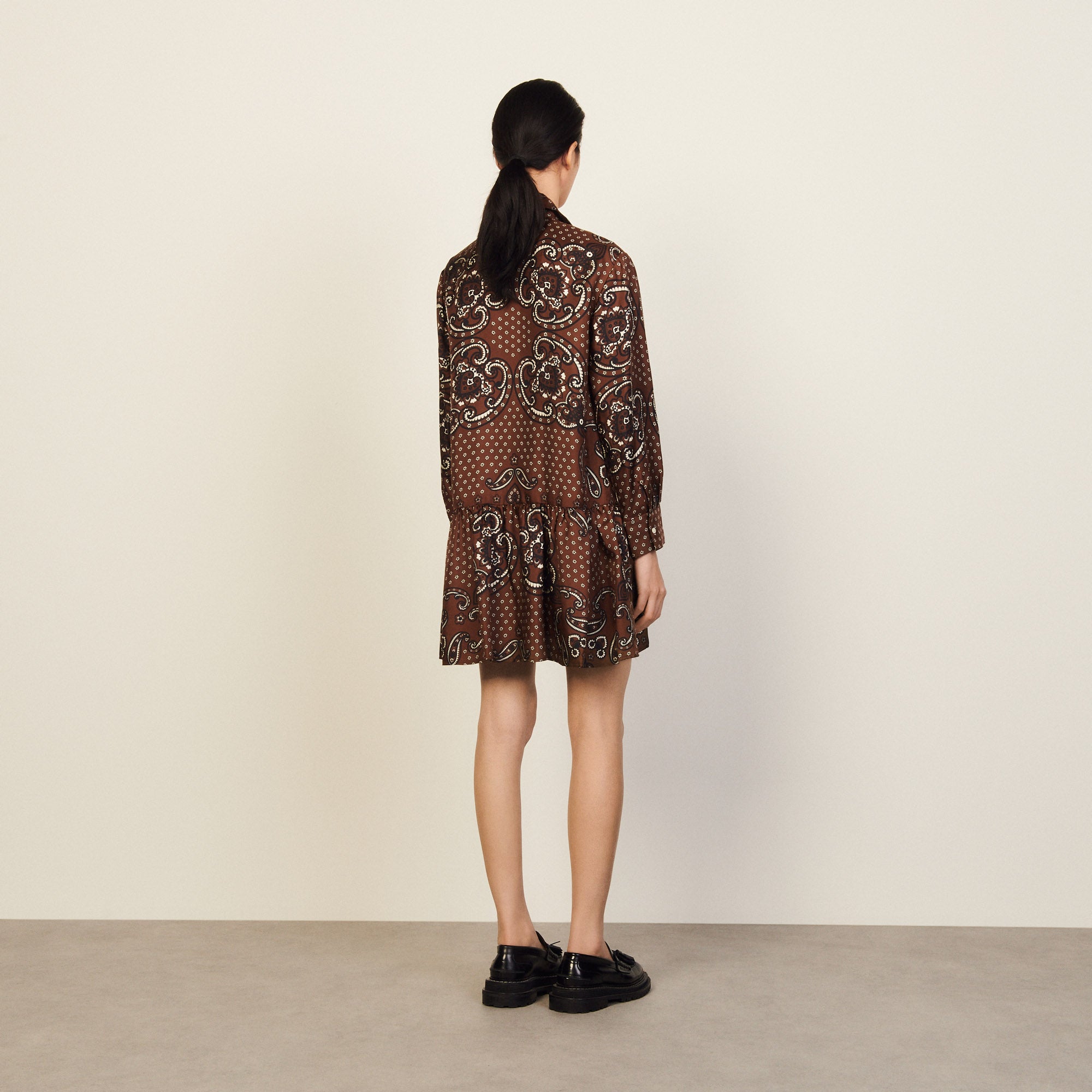 Robe Marron Foncé Sandro seconde main