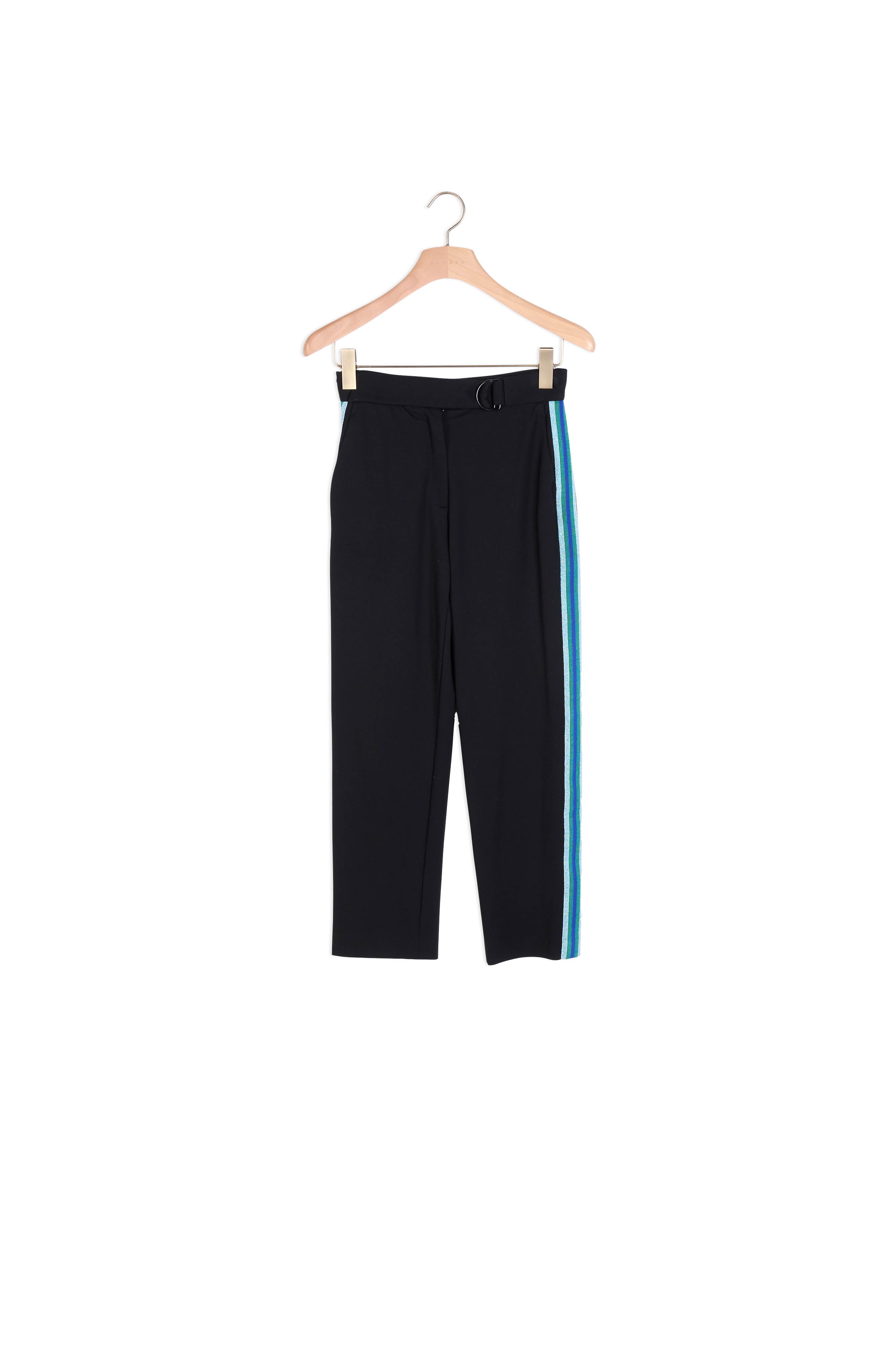 Pantalon 7/8ème orné de galons latéraux Sandro seconde main