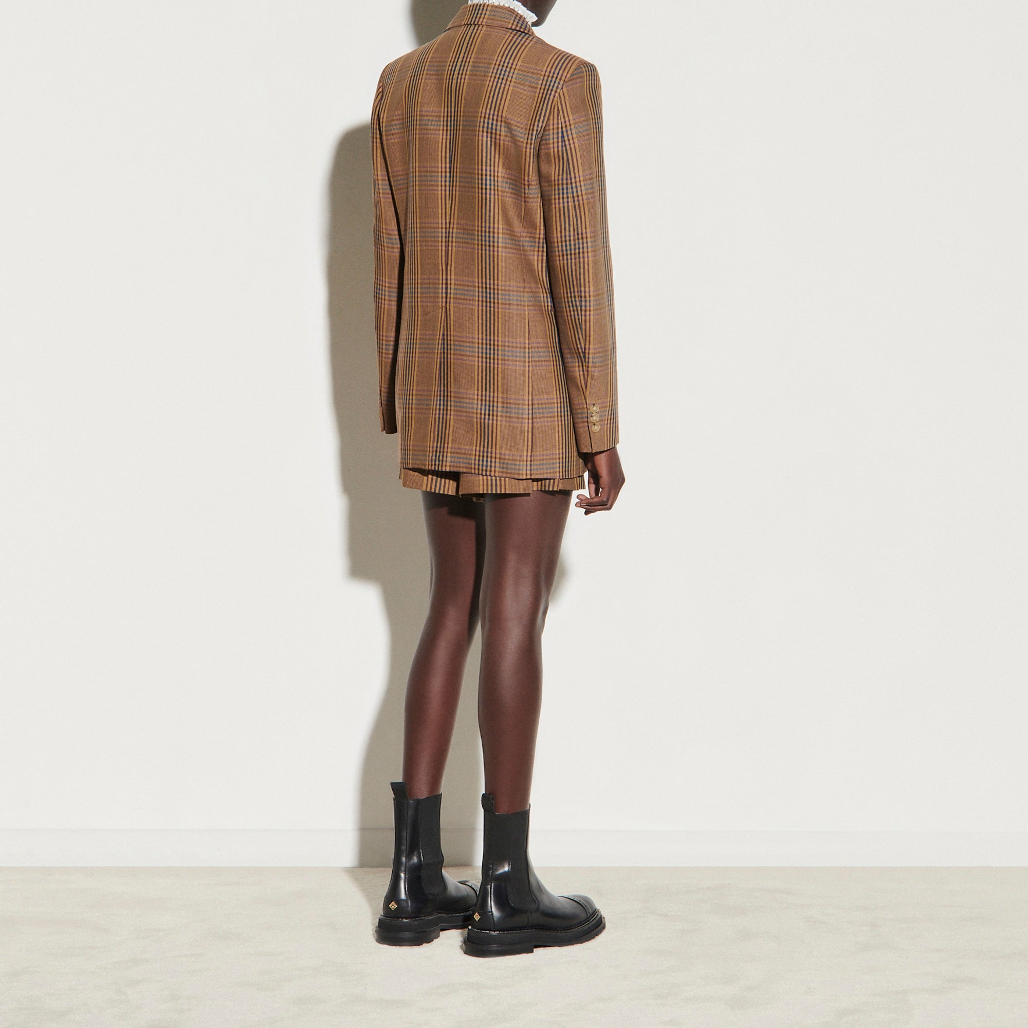 Veste tailleur à carreaux Sandro seconde main