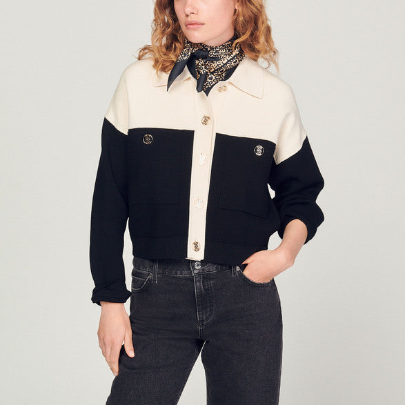 Cardicoat en viscose certifiée Sandro seconde main