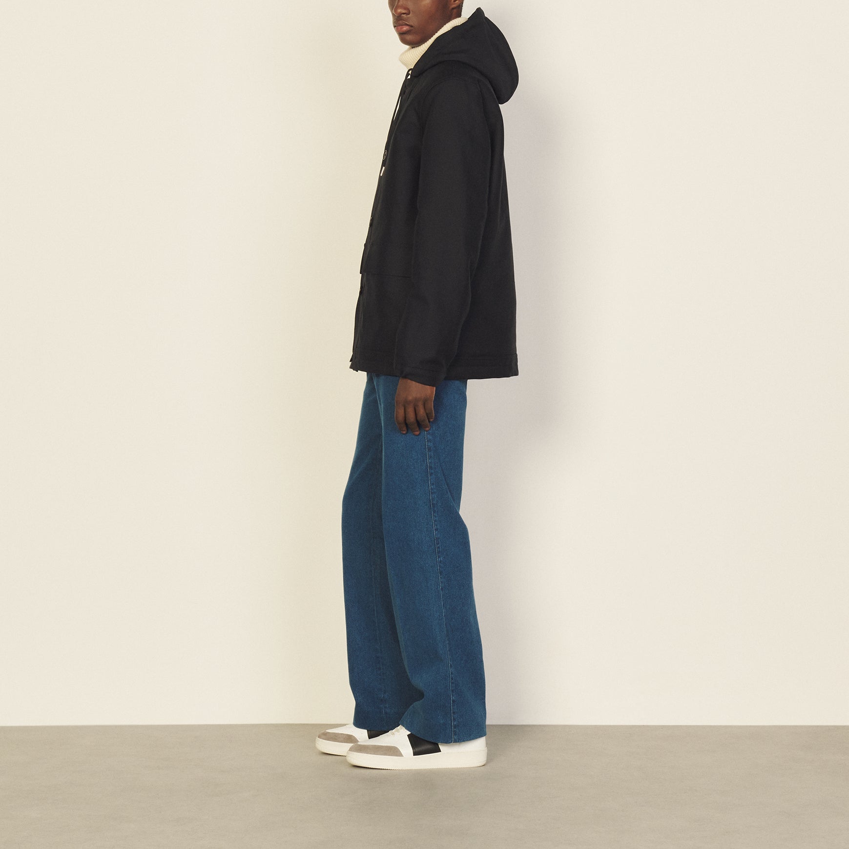 Manteau Marine Sandro seconde main