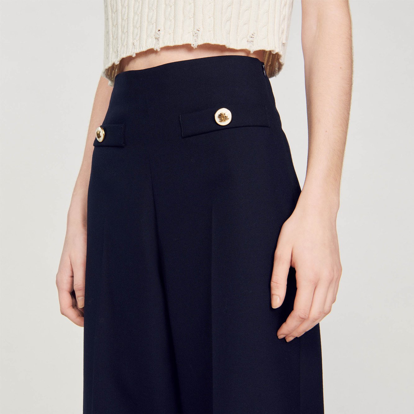Pantalon large Sandro seconde main