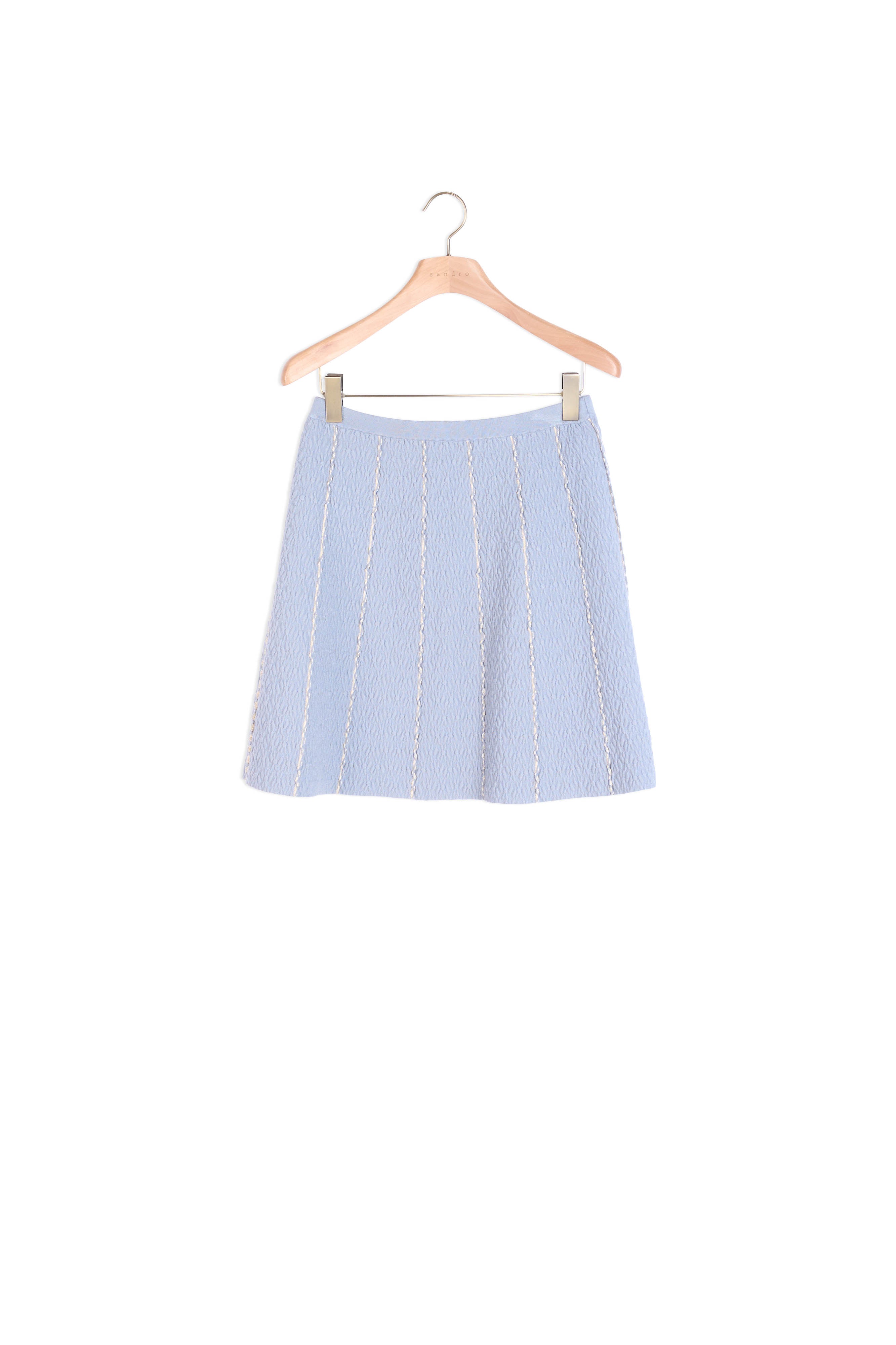 Jupe courte trapèze en Maille Sandro seconde main