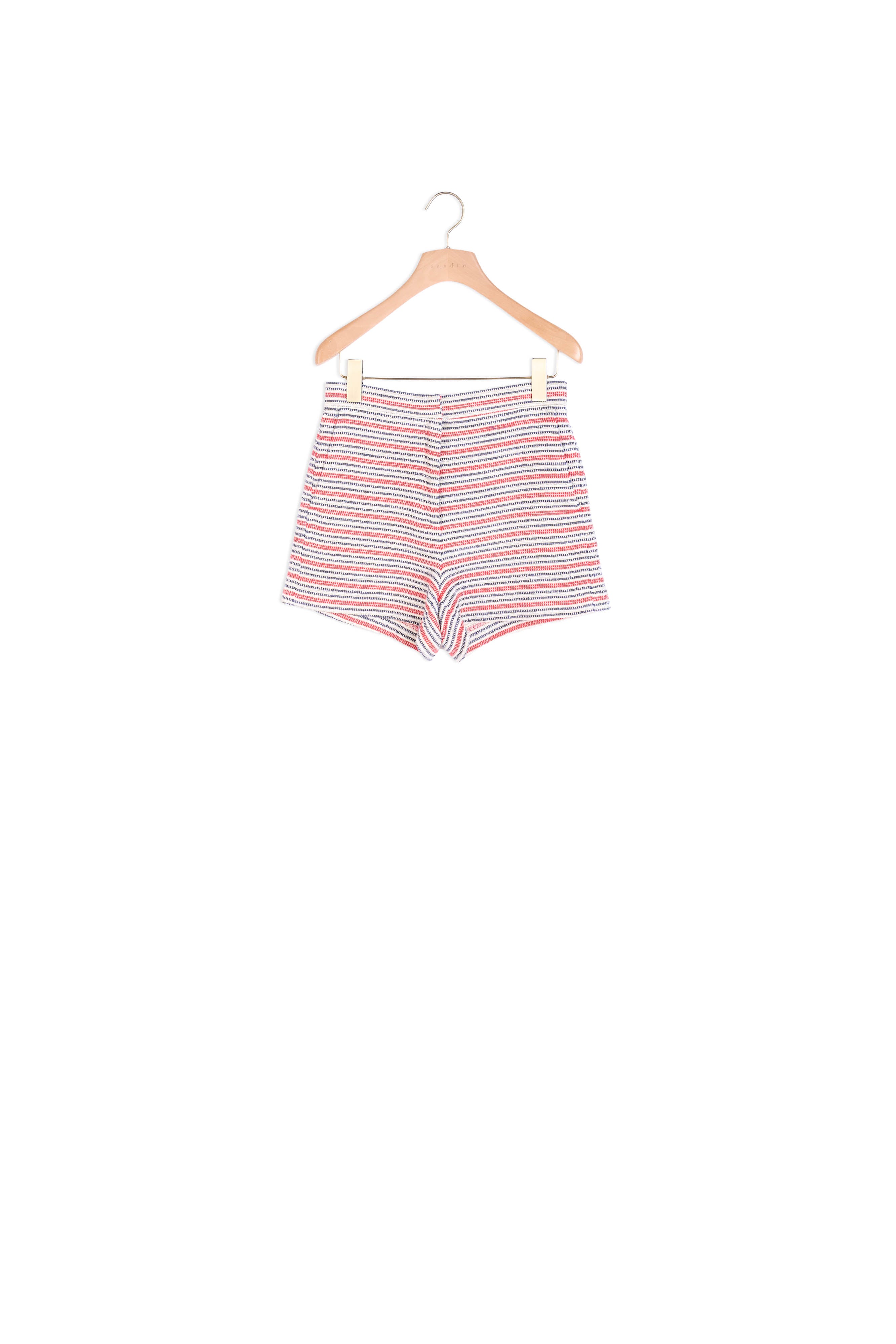 Short taille haute rayé Sandro seconde main