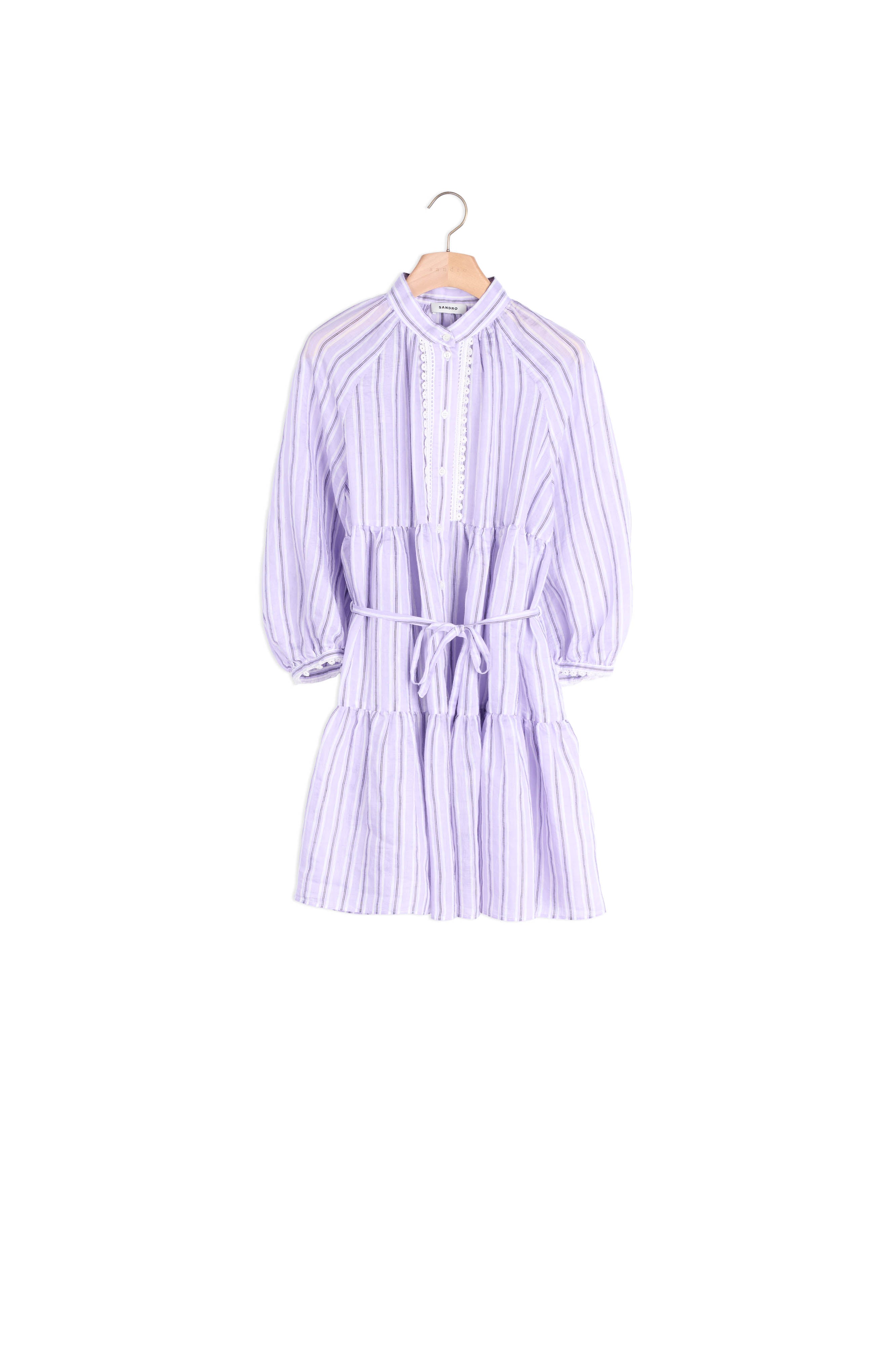 Robe courte à rayures Sandro seconde main