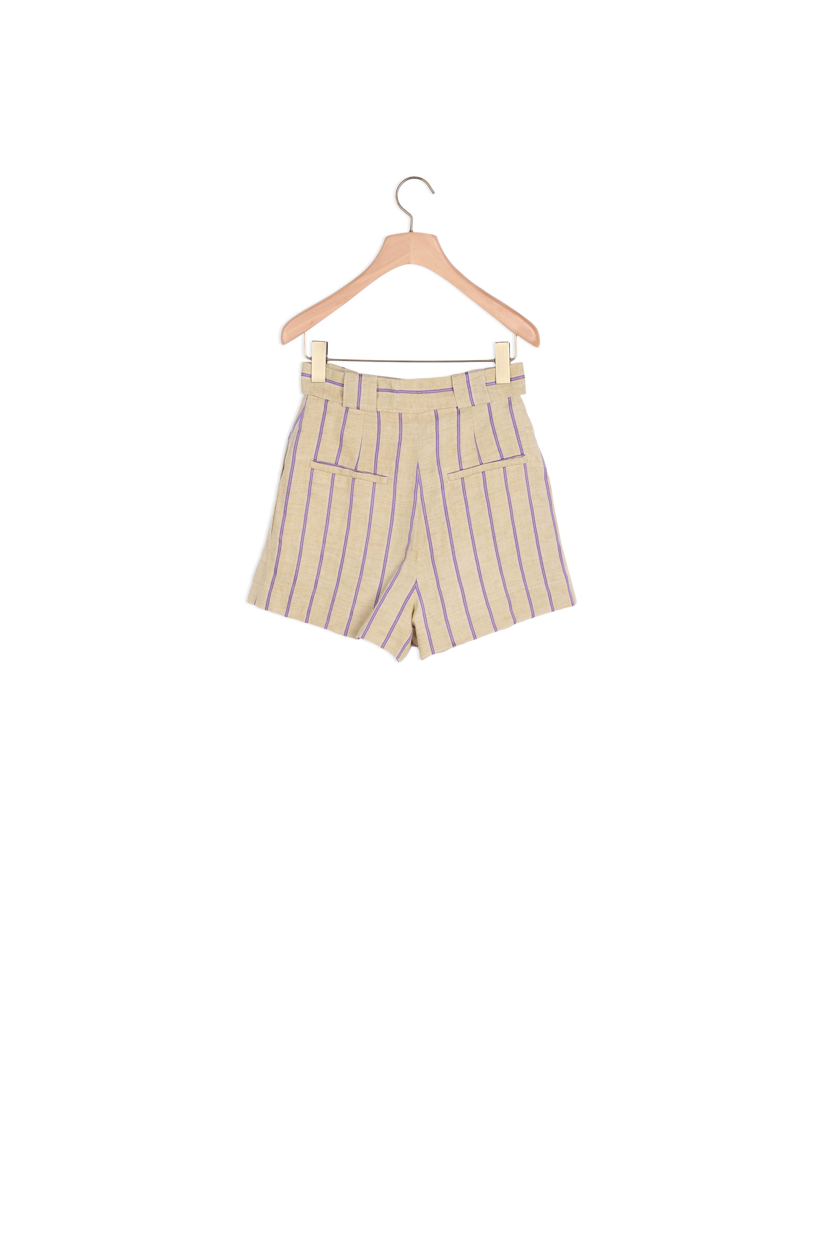 Short à rayures en lin Sandro seconde main