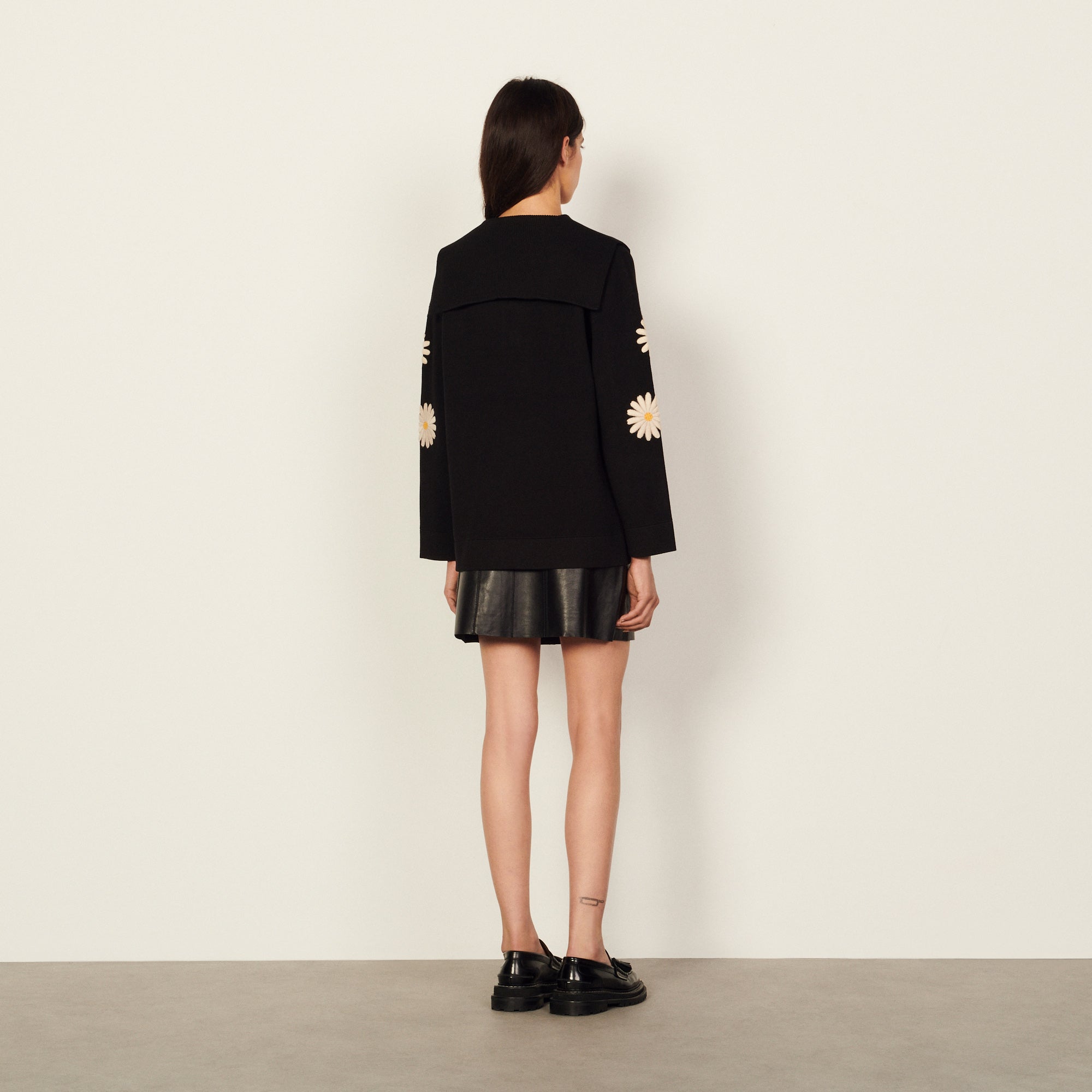 Pull Noir Sandro seconde main