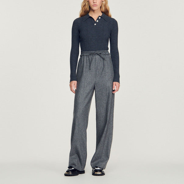 Pantalon large Sandro seconde main