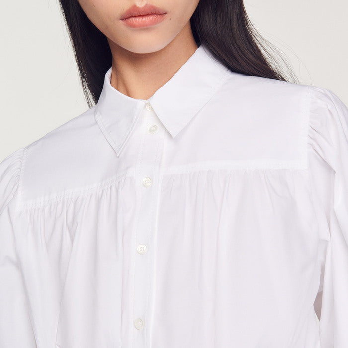 Chemise courte nouée Sandro seconde main