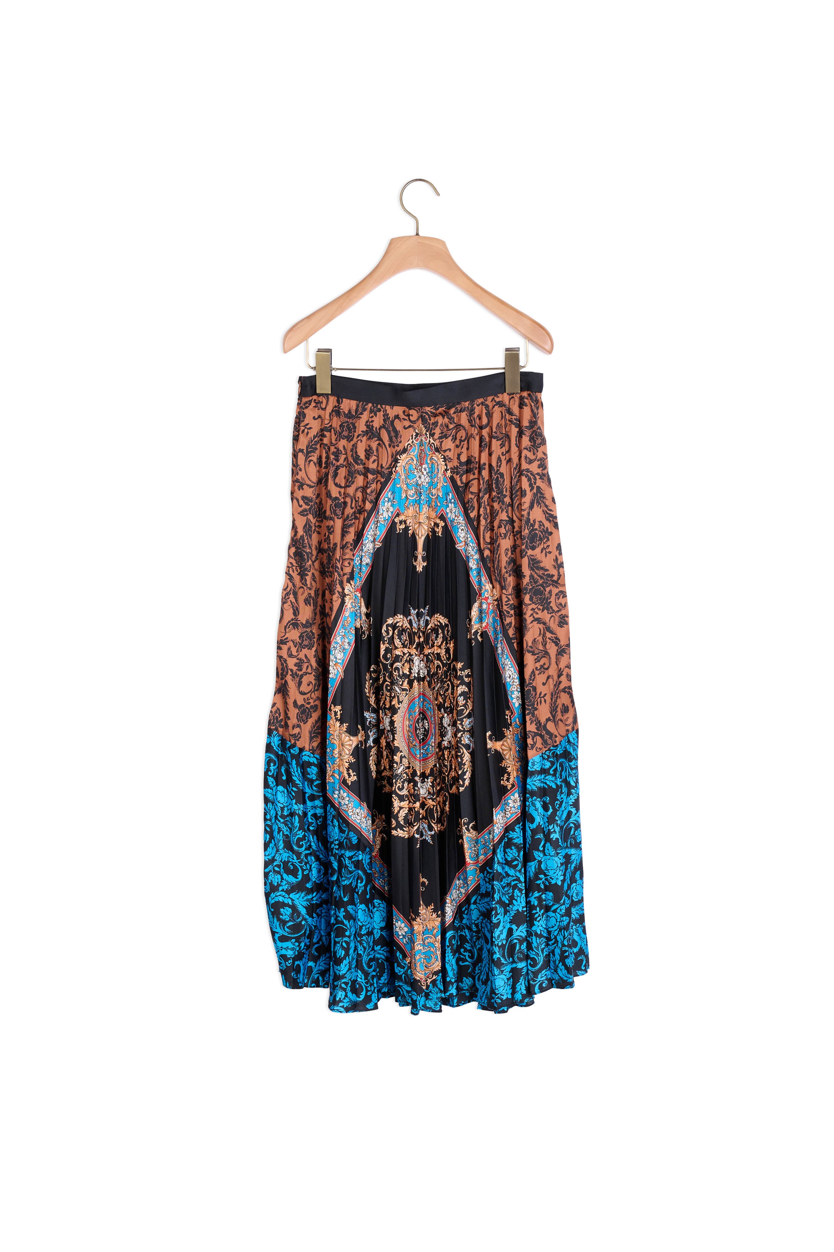 Jupe longue plissée  imprimée Sandro seconde main