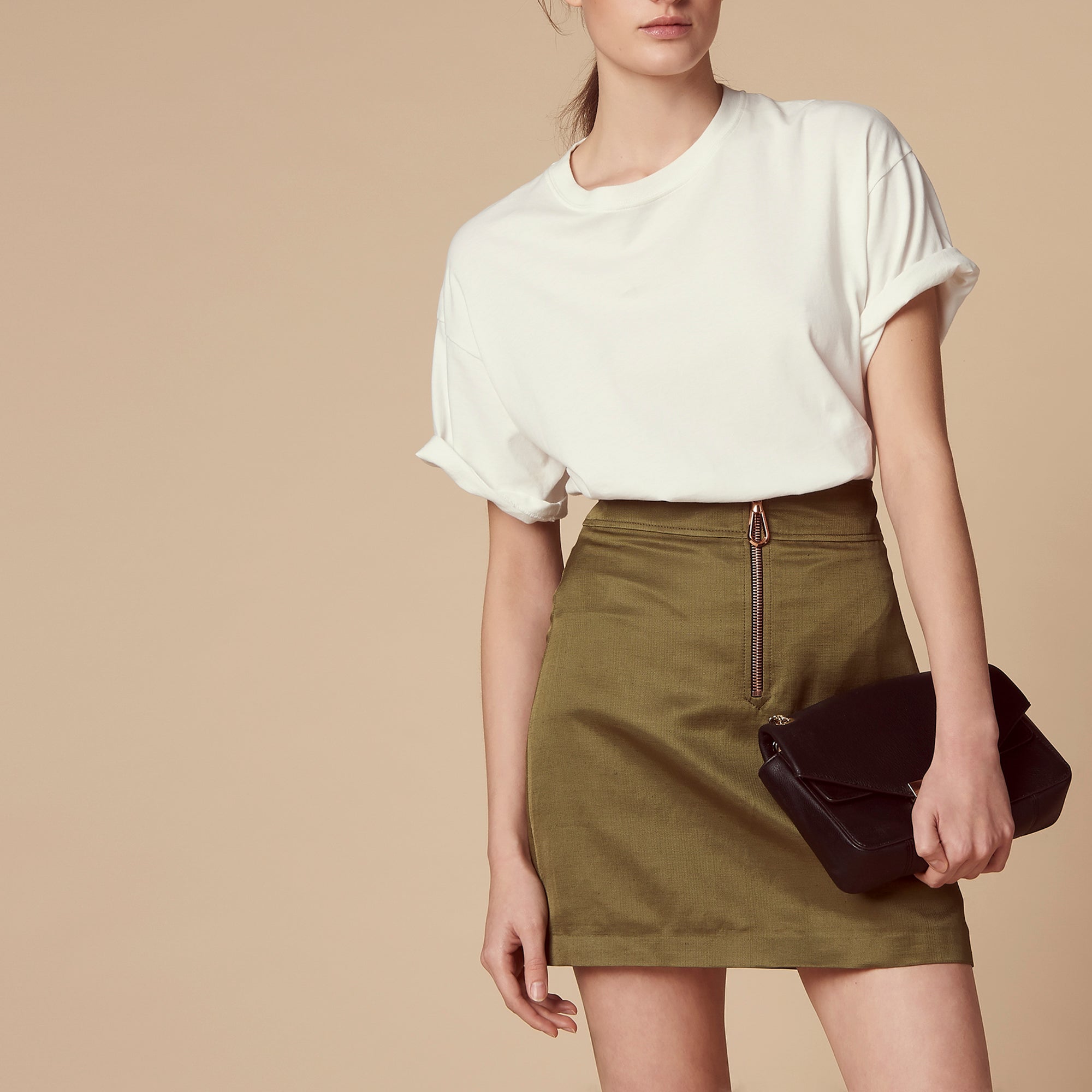 Jupe courte avec fermeture apparente Sandro seconde main