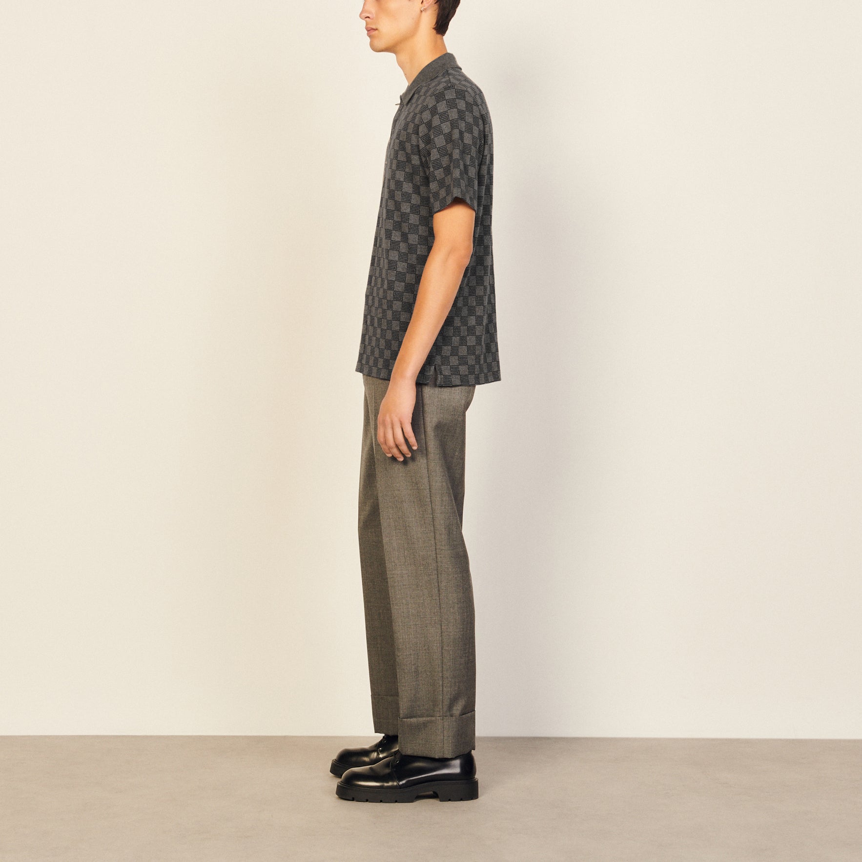 T-shirt Anthracite Sandro seconde main