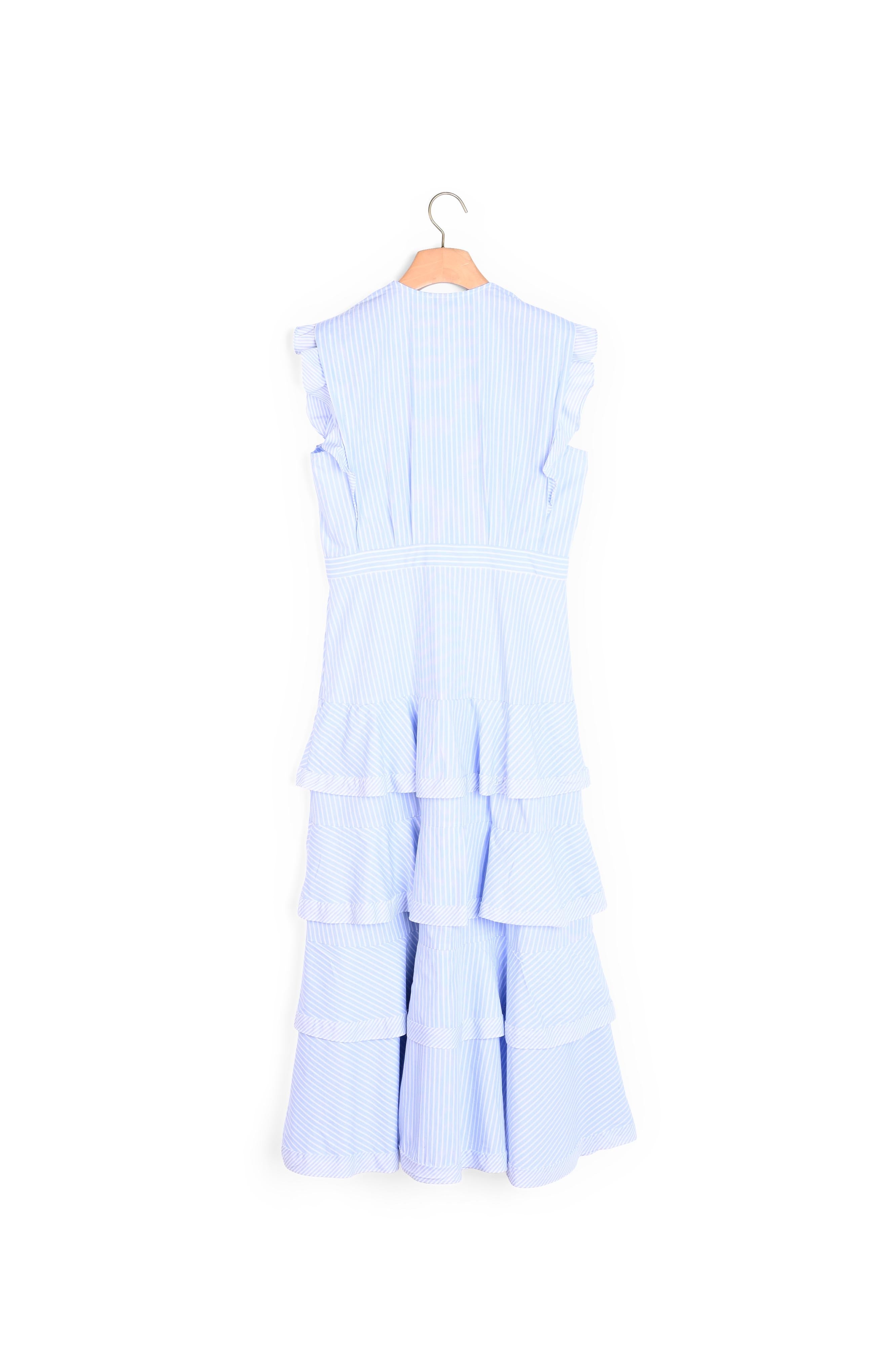 Robe longue à volants Sandro seconde main