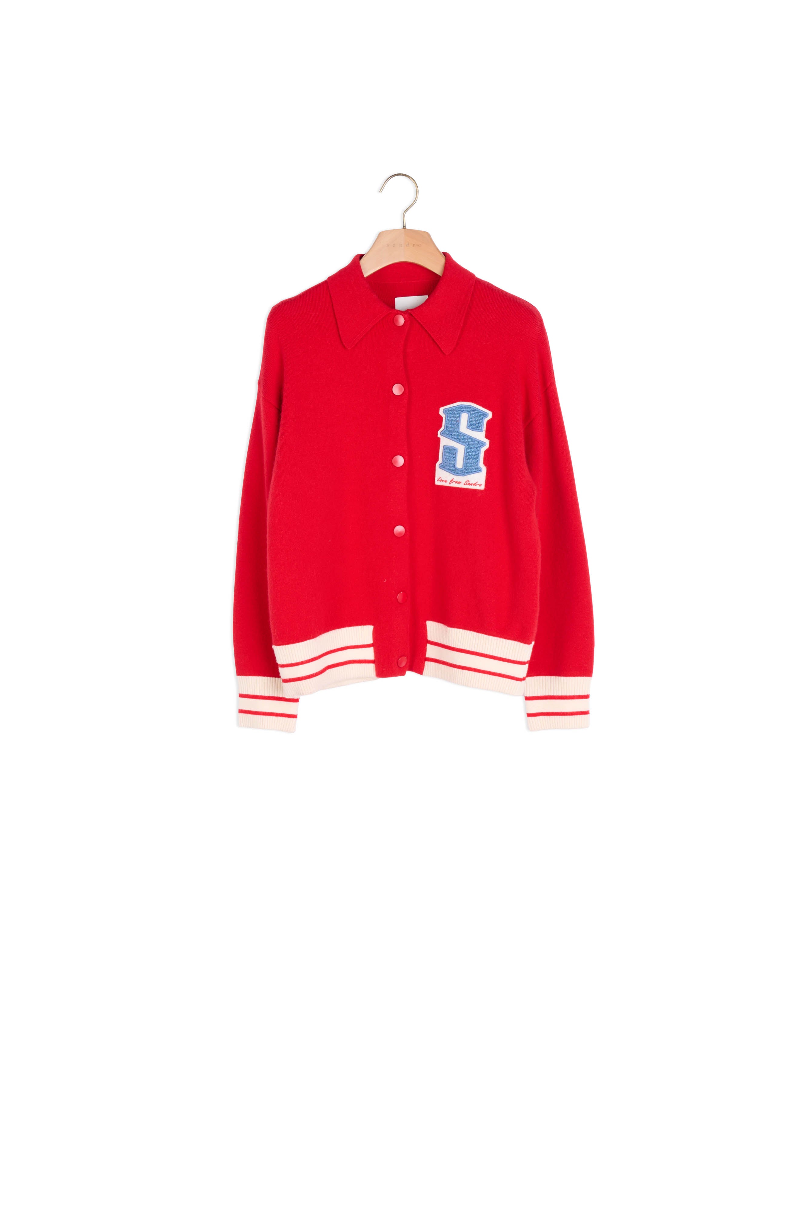 Cardi-coat avec patch Sandro seconde main