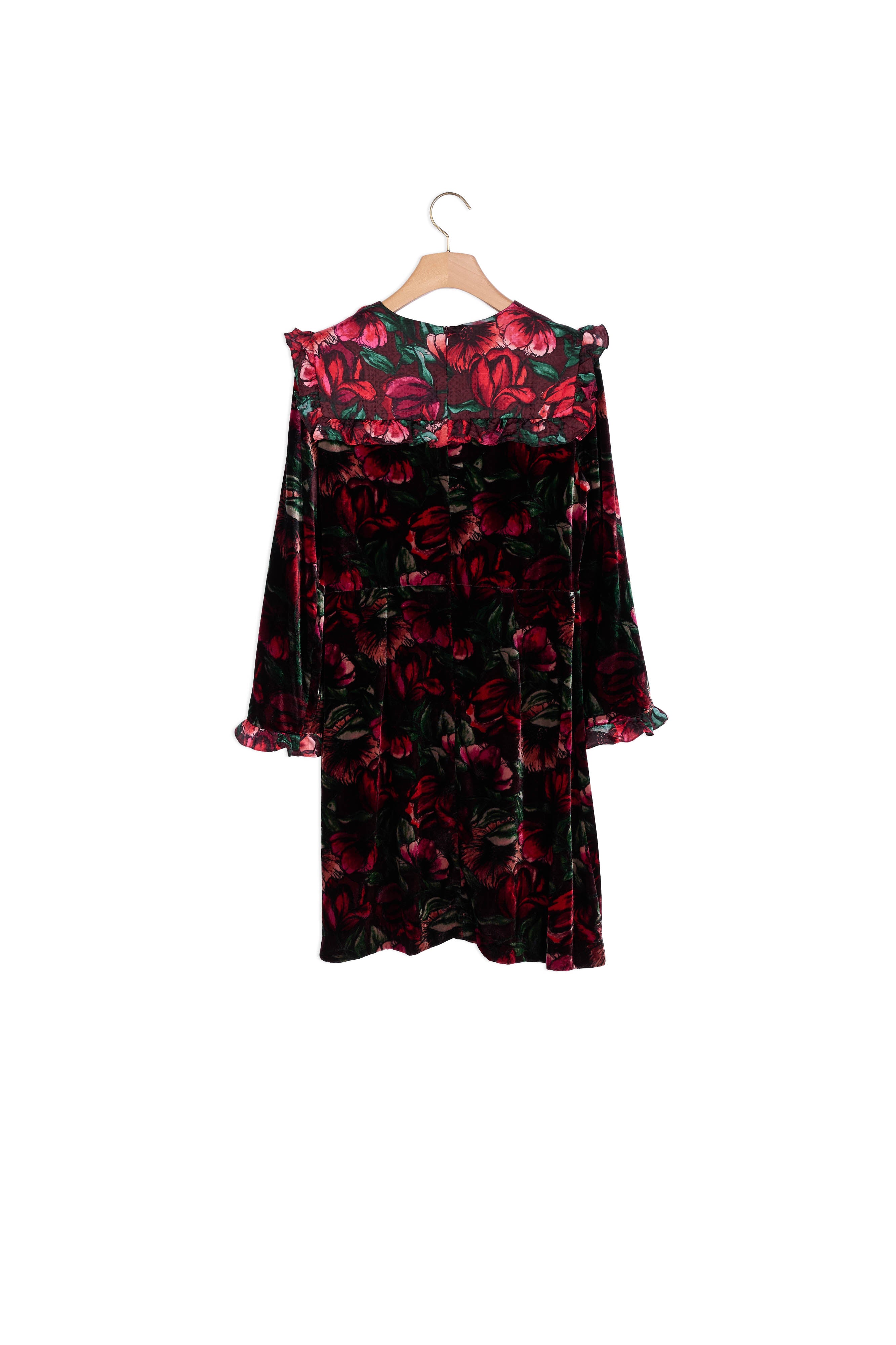 Robe imprimée à volants Sandro seconde main