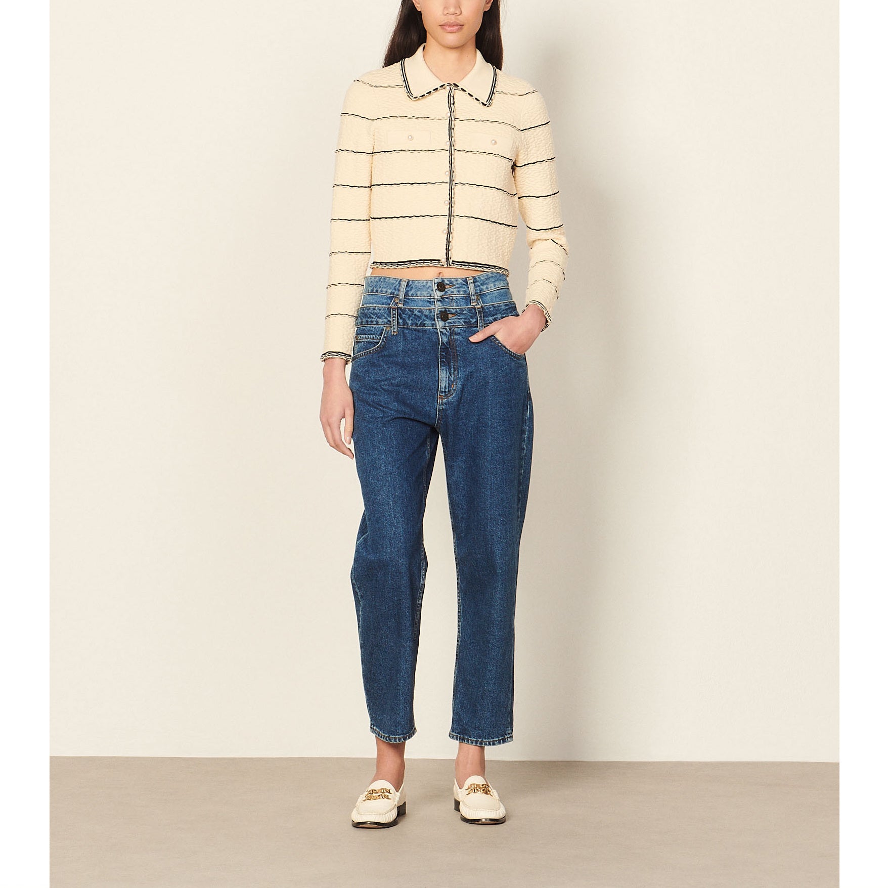 Cardicoat court façon petite Veste Sandro seconde main