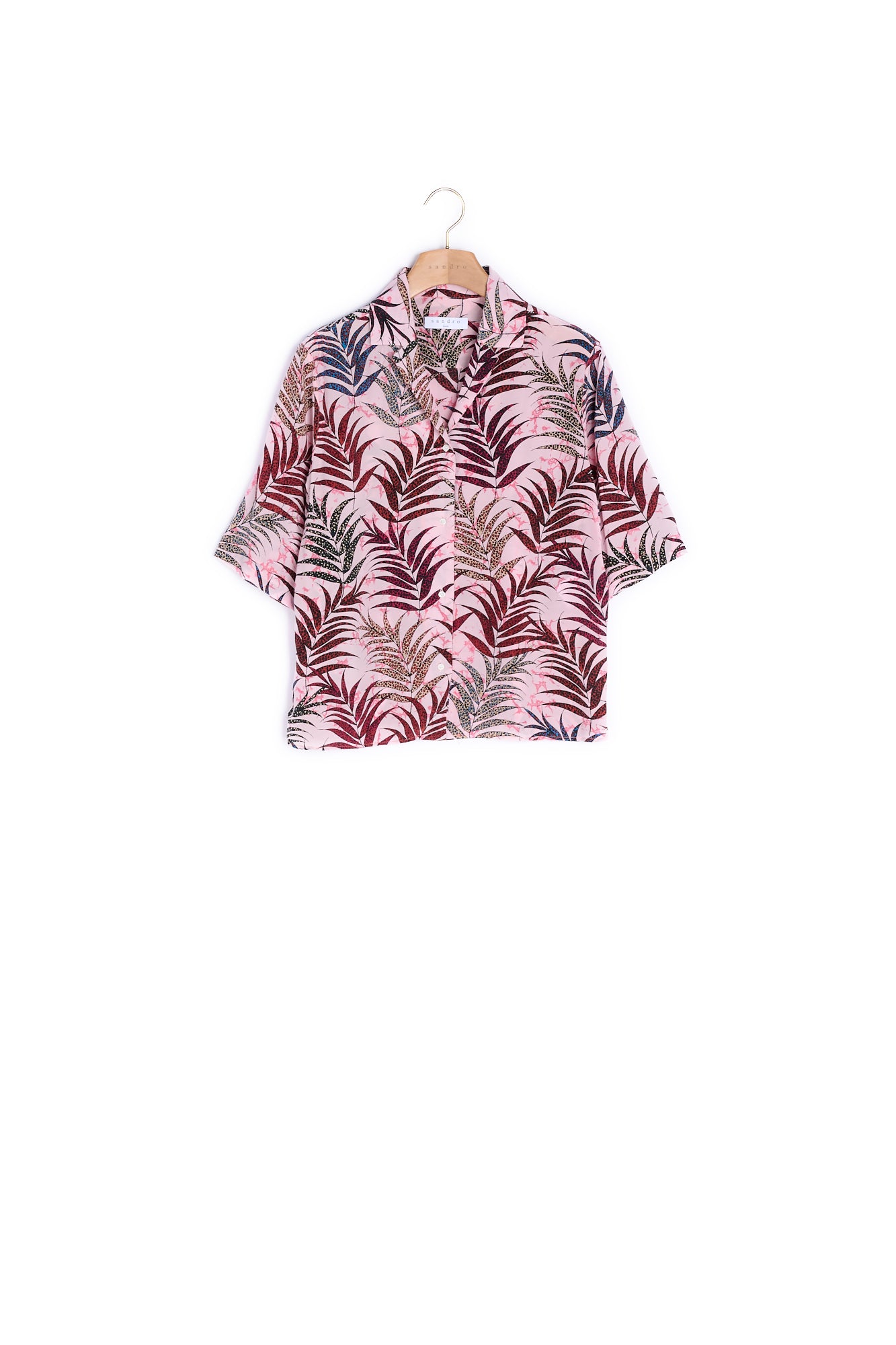 Chemise en soie imprimée