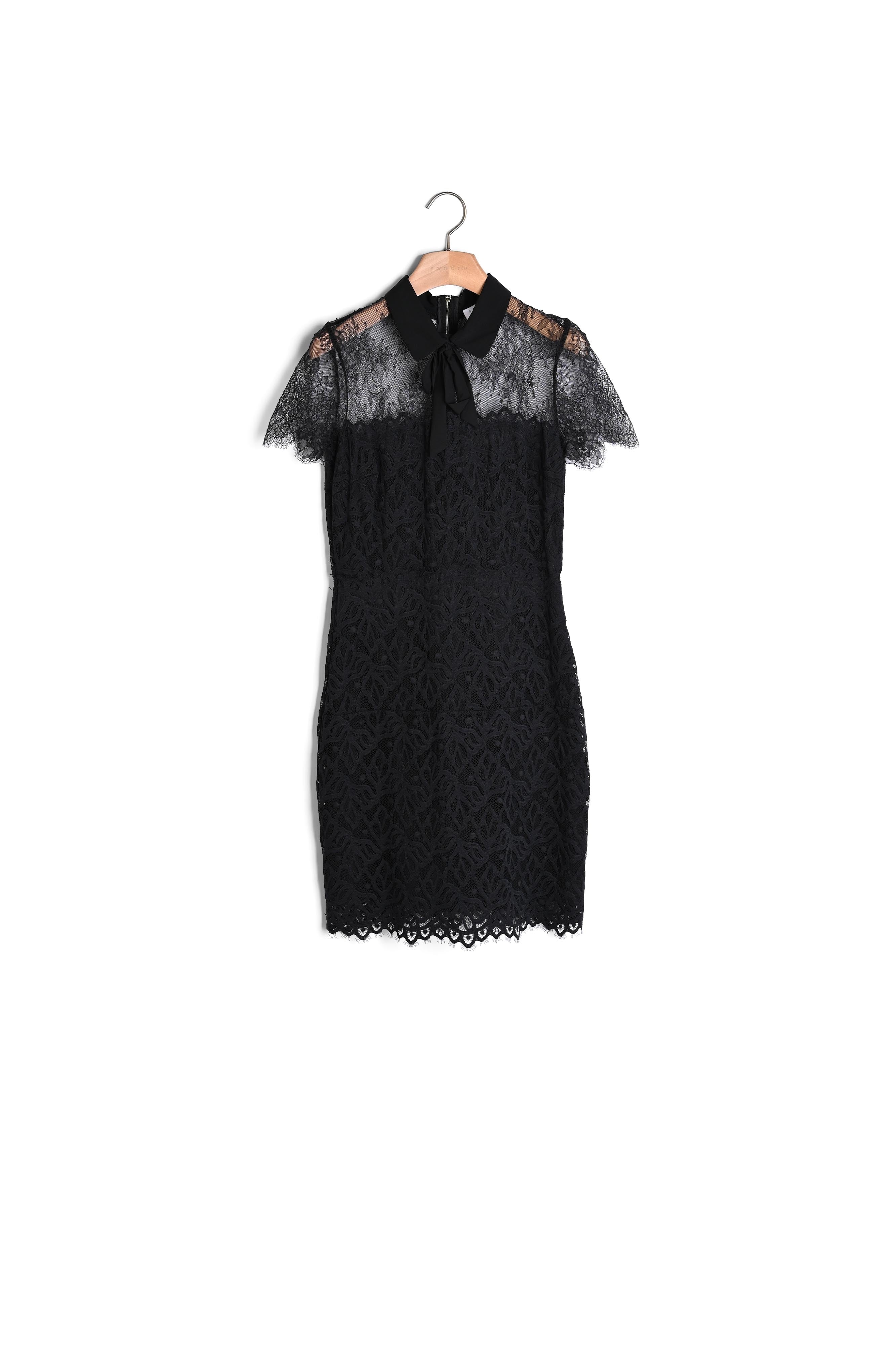 Robe dentelle bicolore Sandro seconde main