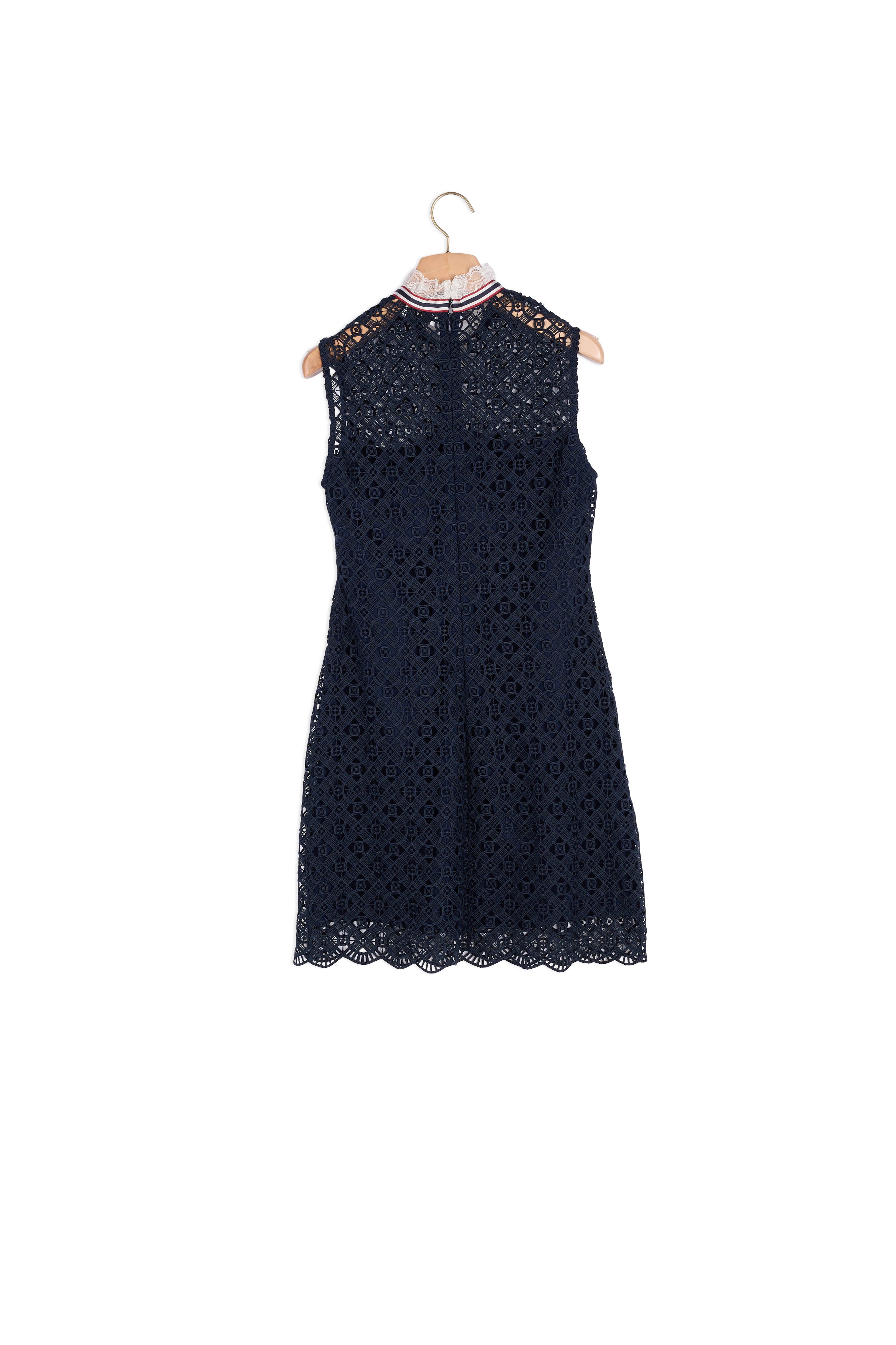 Robe en dentelle avec galon au col Sandro seconde main