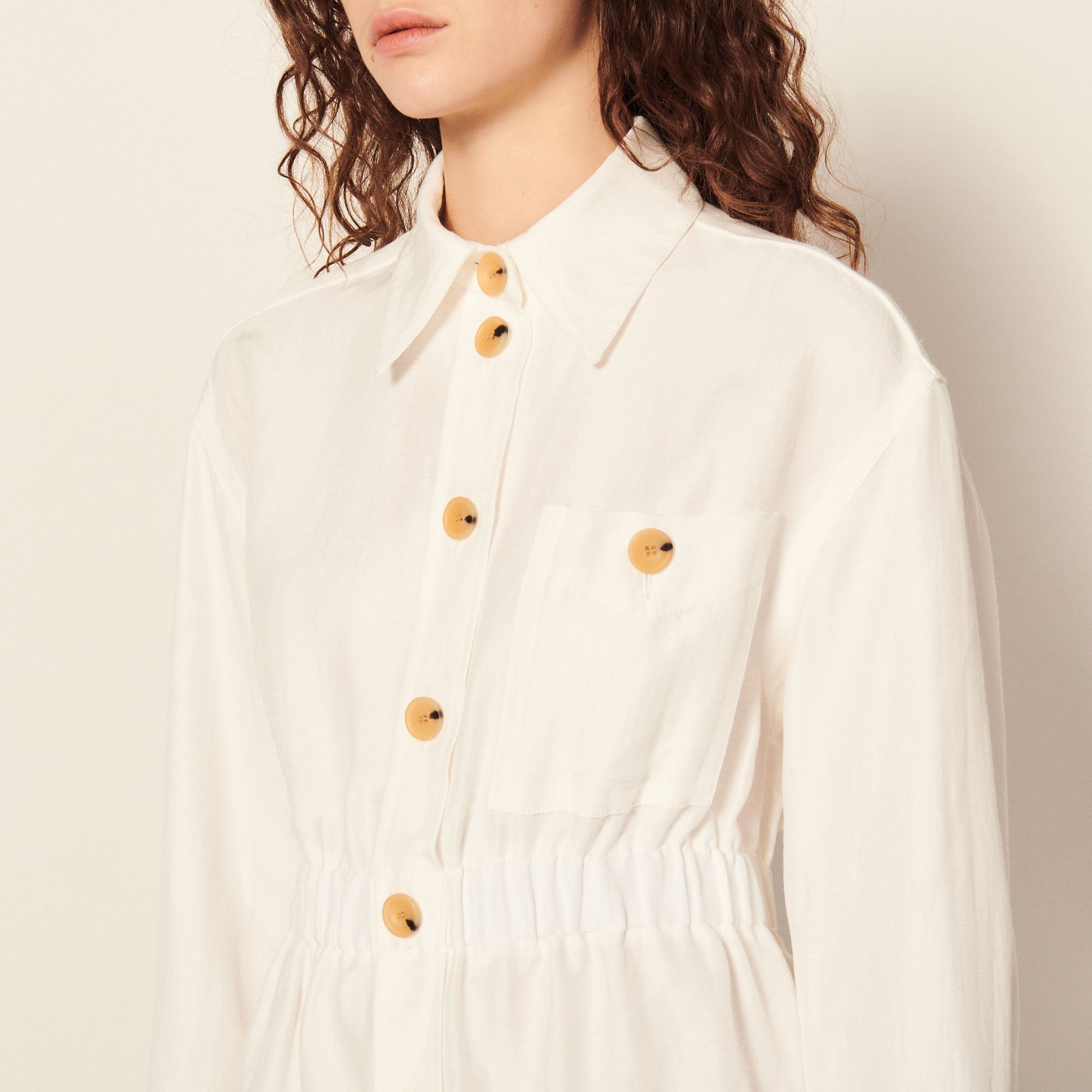 Robe Ecru Sandro seconde main