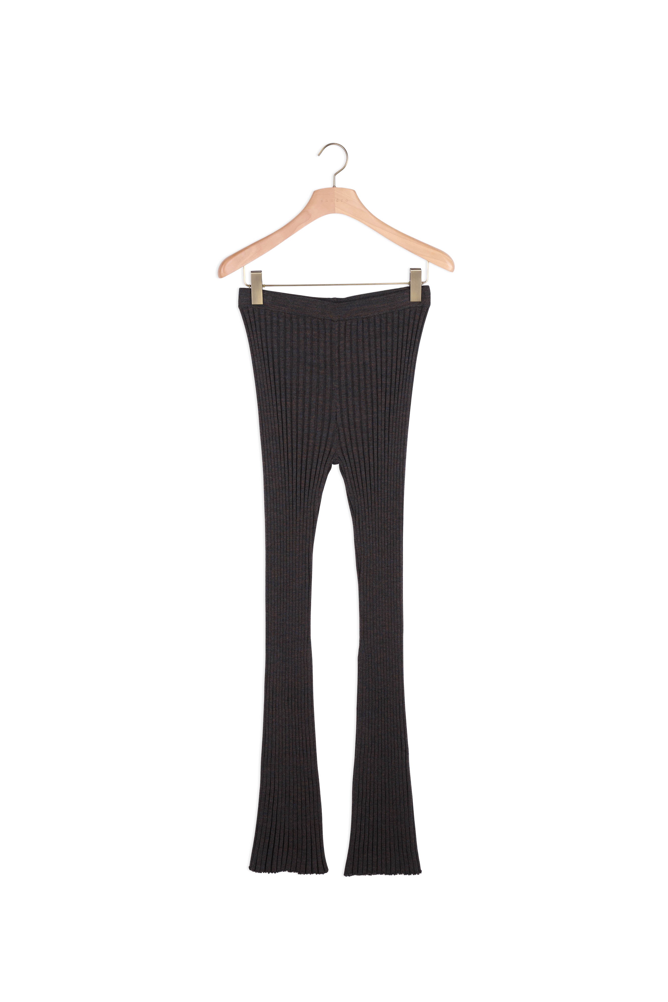 Pantalon en Maille côtelée Sandro seconde main