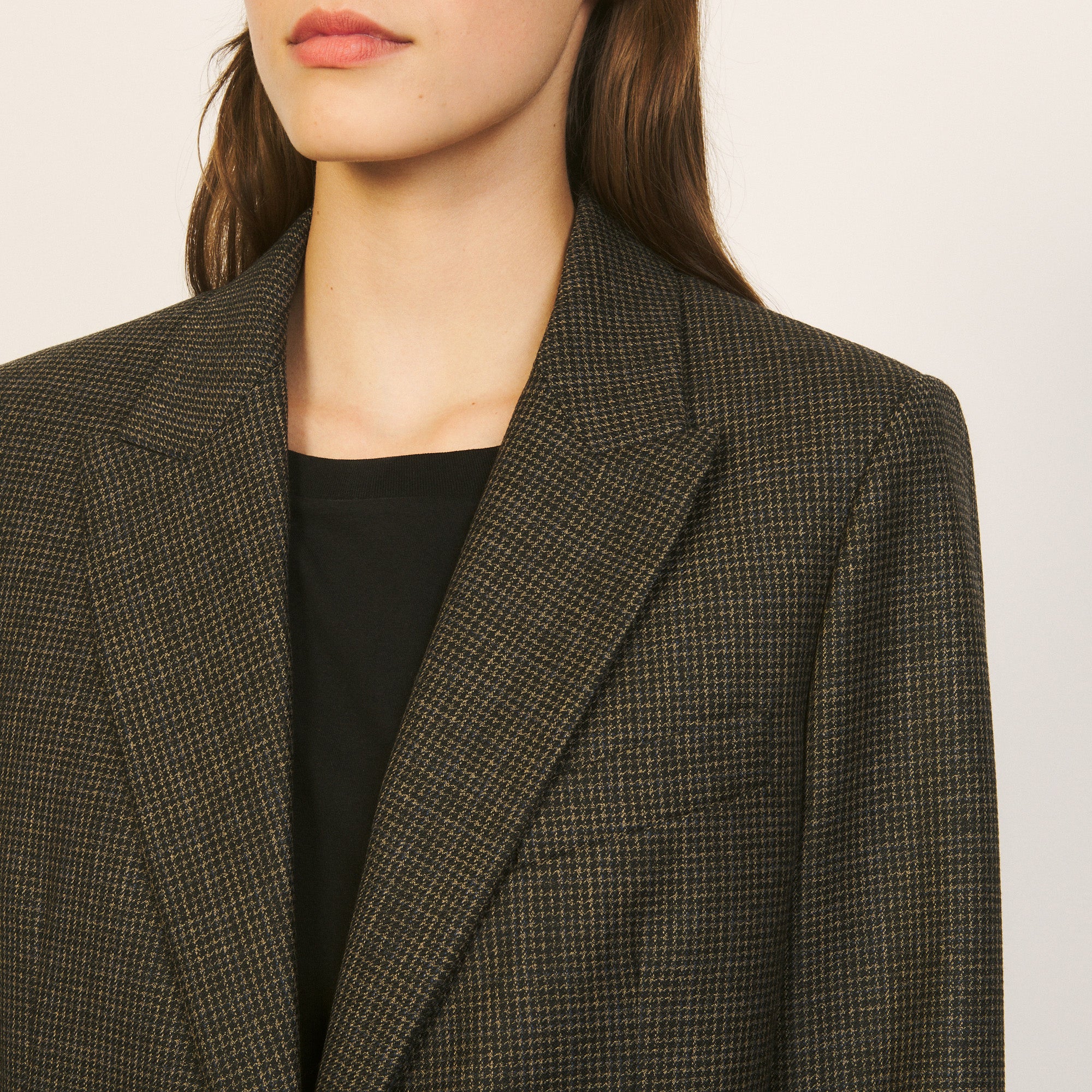 Veste Beige / Bleu Sandro seconde main