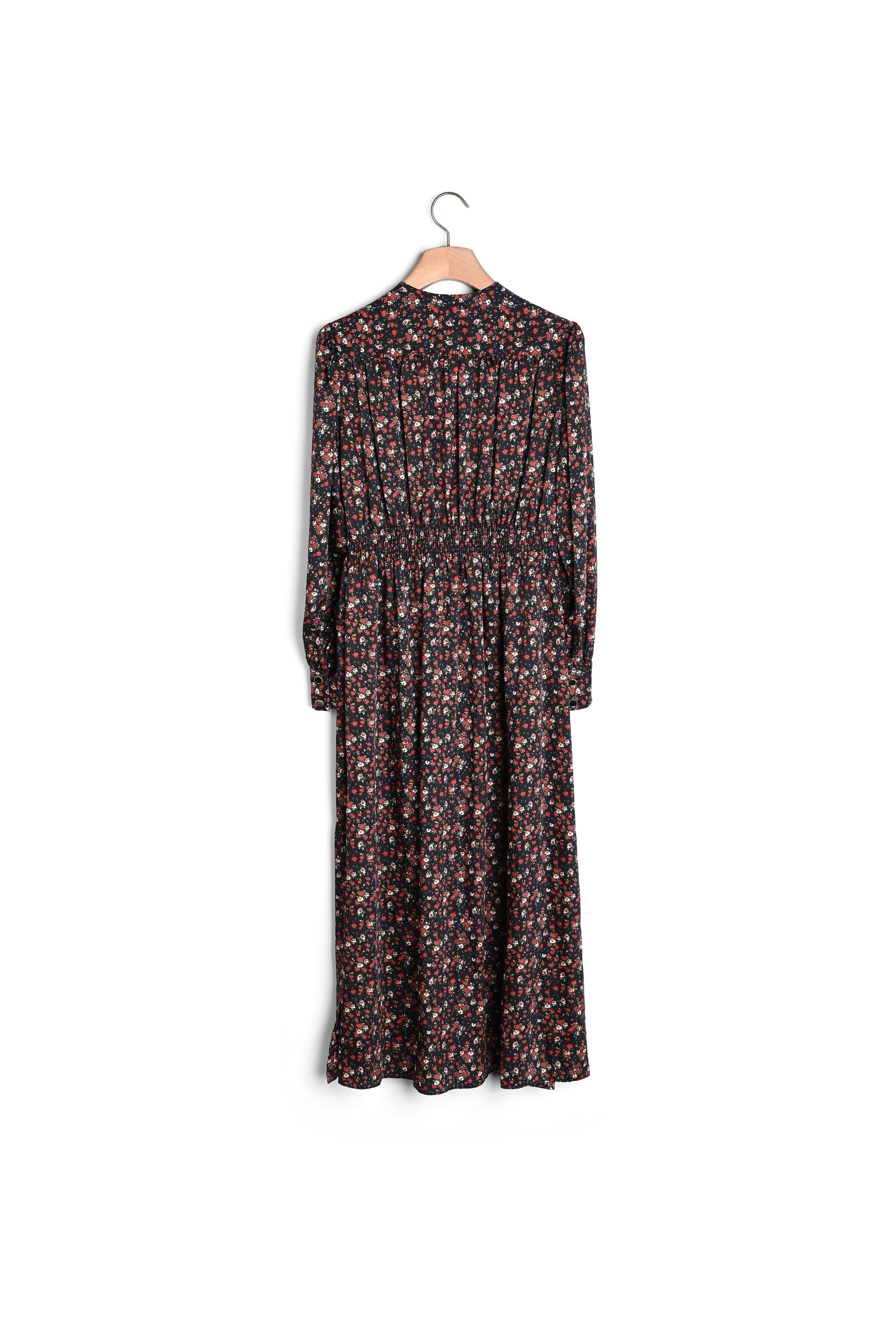 Robe longue fluide imprimé fleuri Sandro seconde main