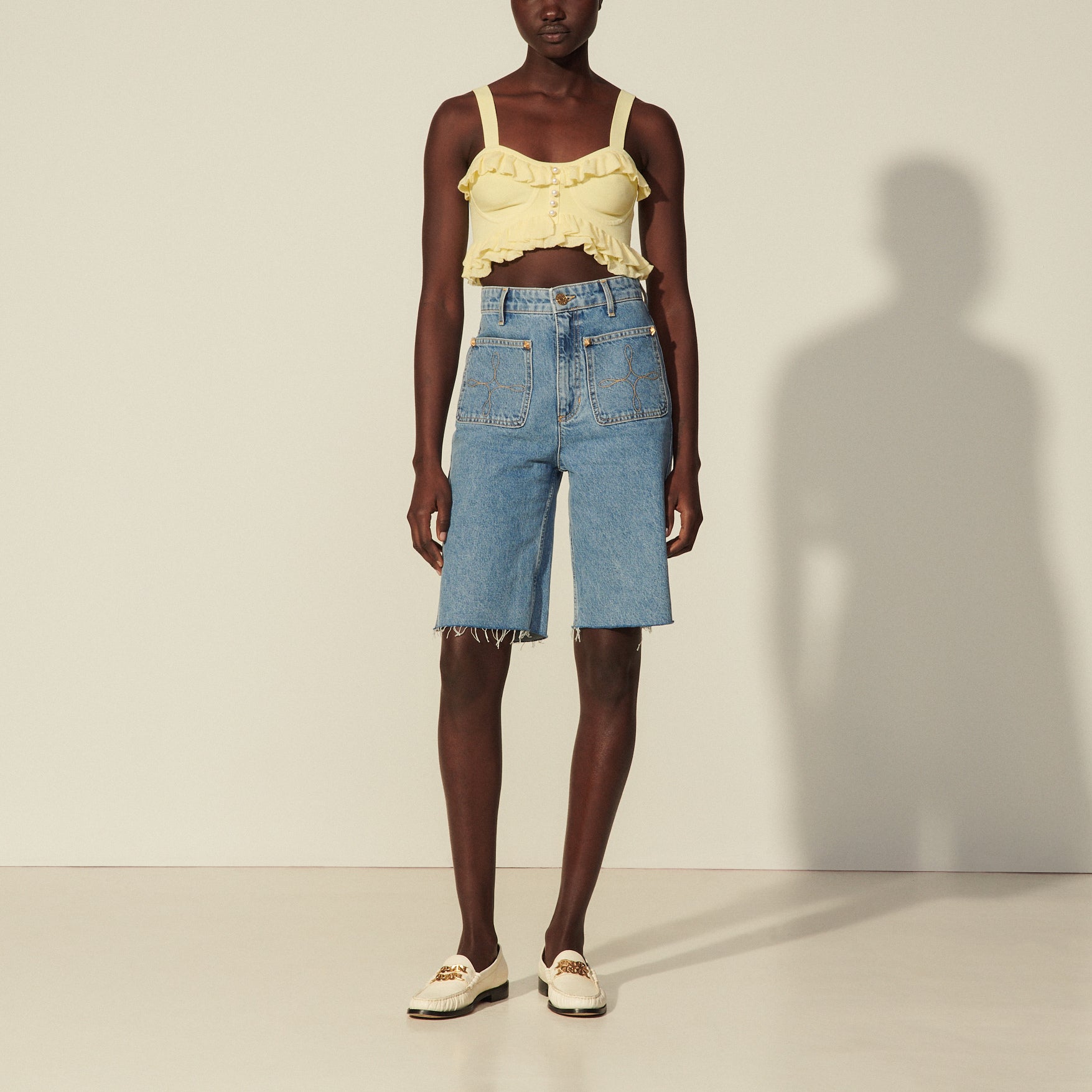 Brassière en Maille esprit lingerie Sandro seconde main