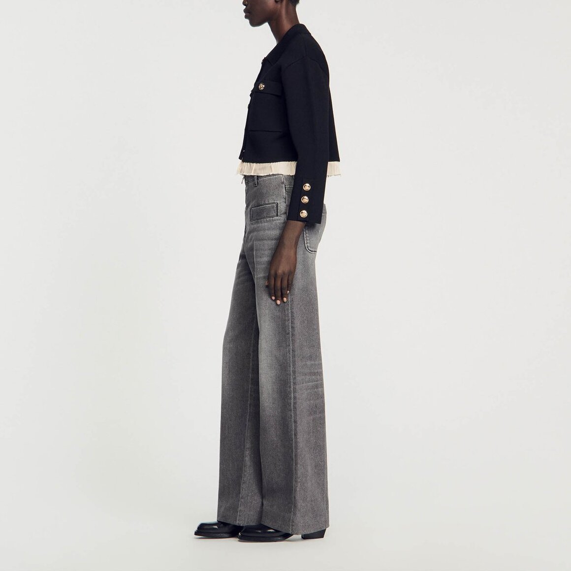 Cardigan à col Chemise Sandro seconde main