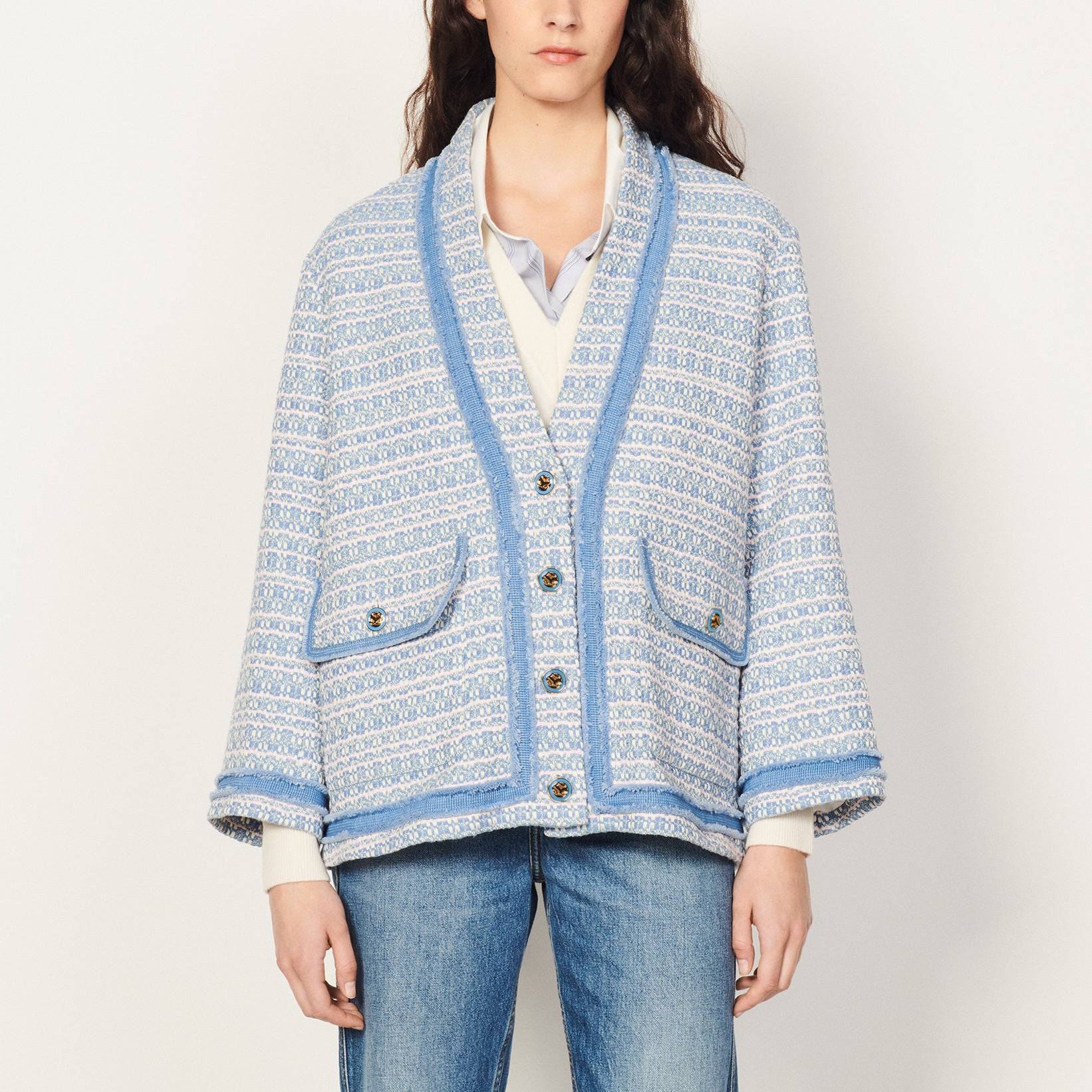 Veste en tweed Sandro seconde main