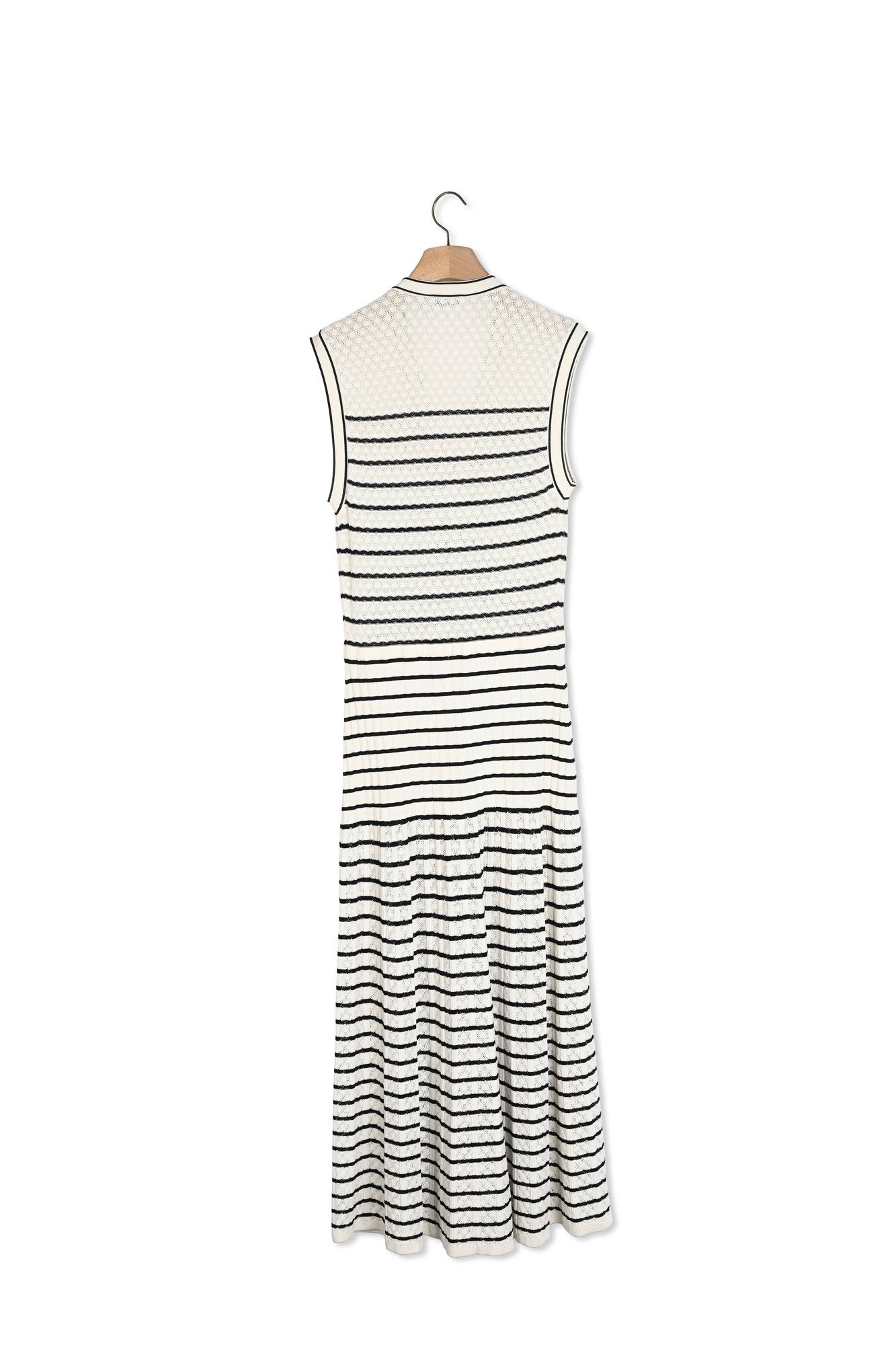 Robe midi en Maille à rayures Sandro seconde main