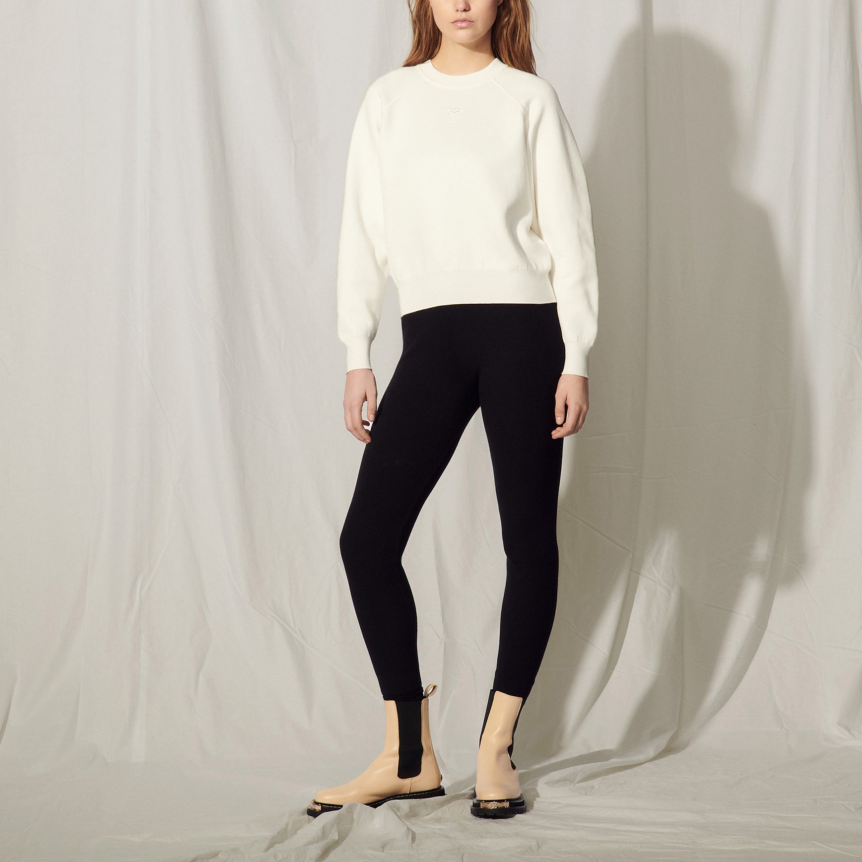 Sweat en Maille avec broderie Sandro seconde main