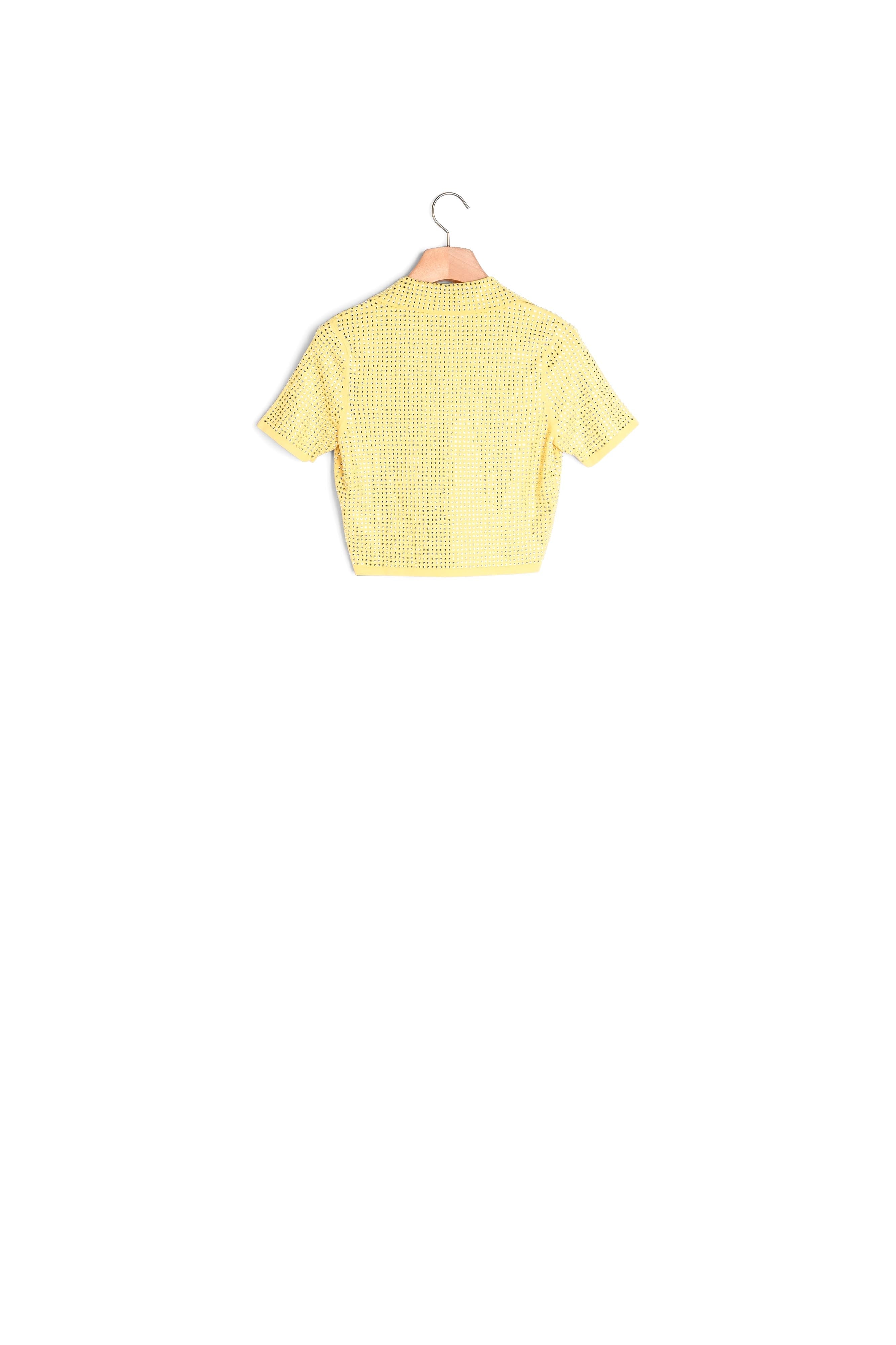 Pull court orné de strass Sandro seconde main