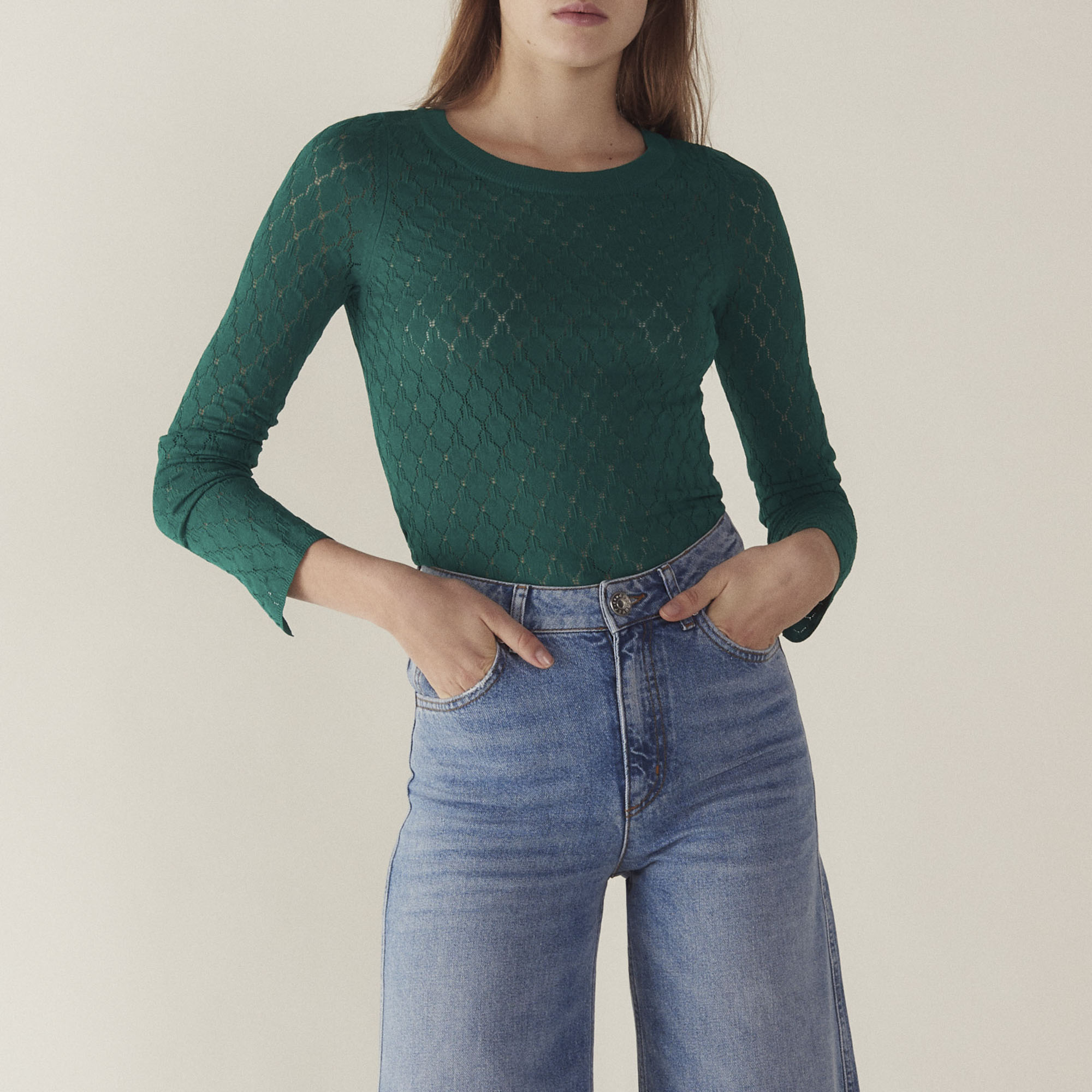 Pull  fantaisie manches longues Sandro seconde main