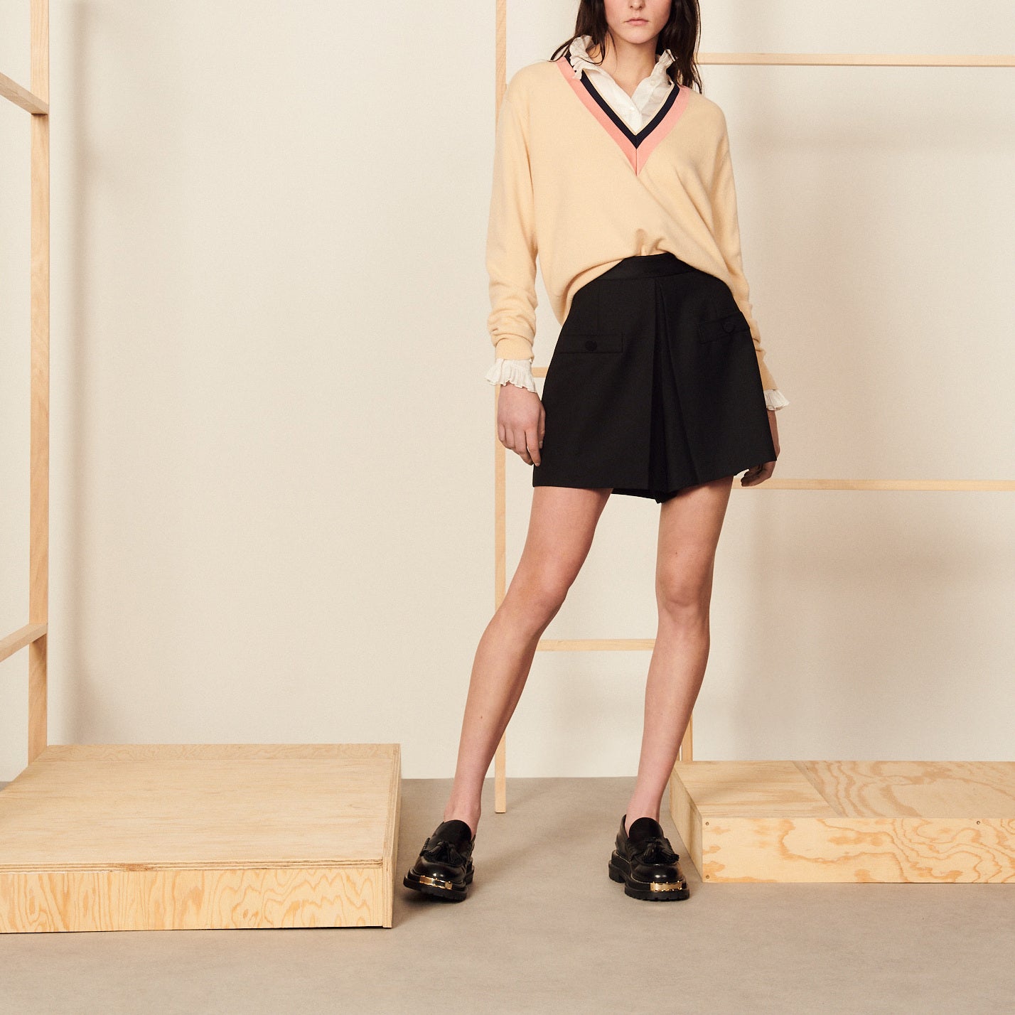 Pull en laine et cachemire Sandro seconde main