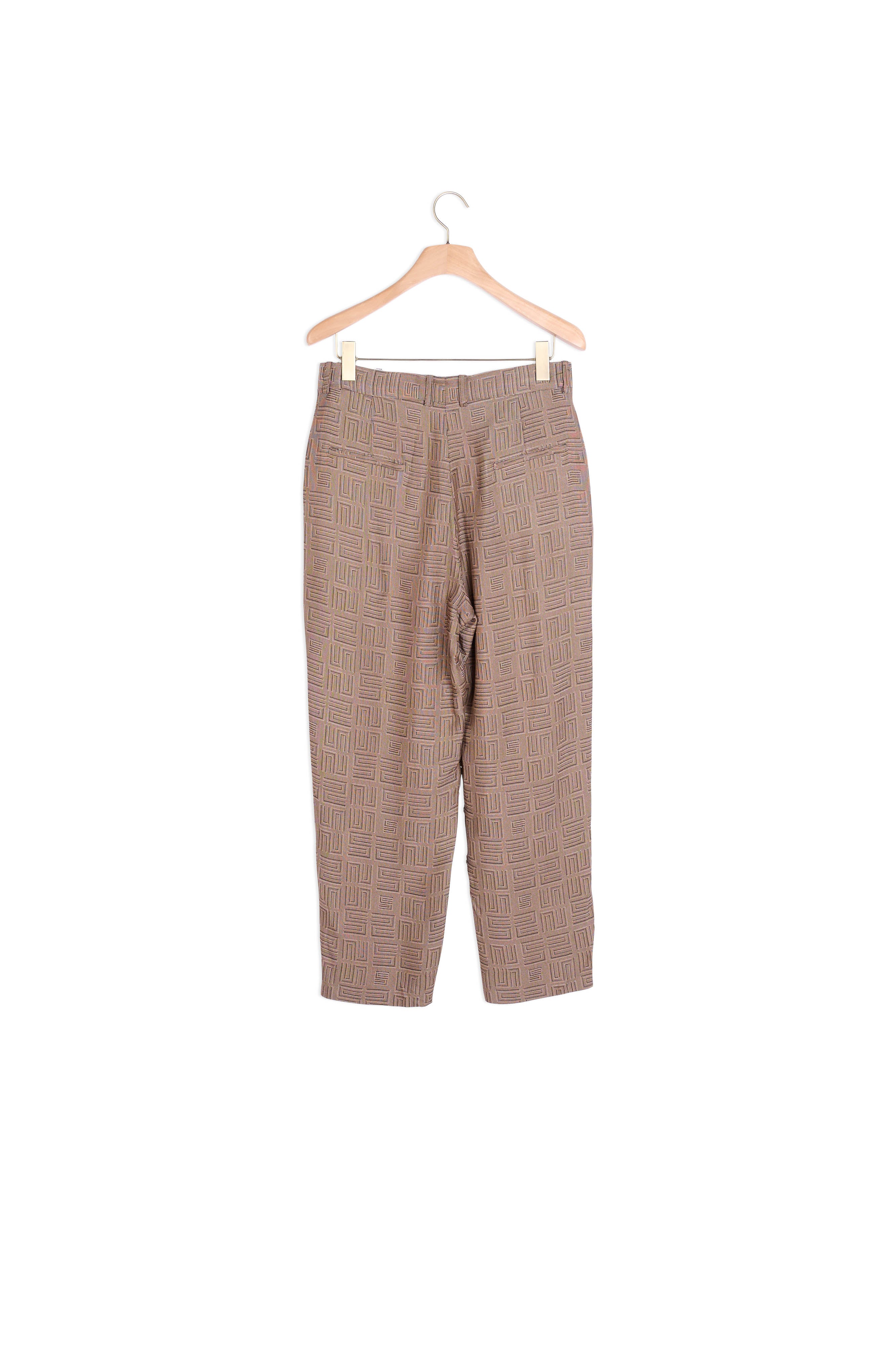 Pantalon en jacquard à taille haute Sandro seconde main
