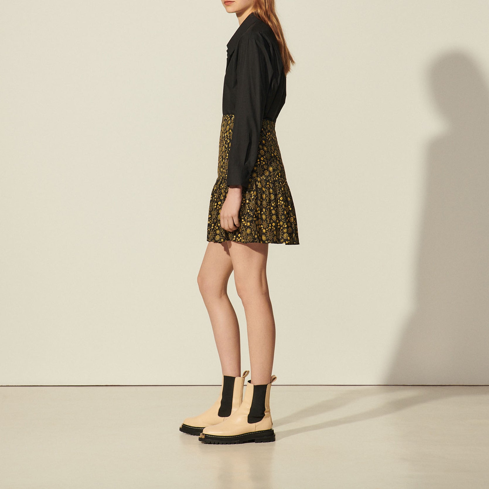 Jupe courte imprimée Sandro seconde main